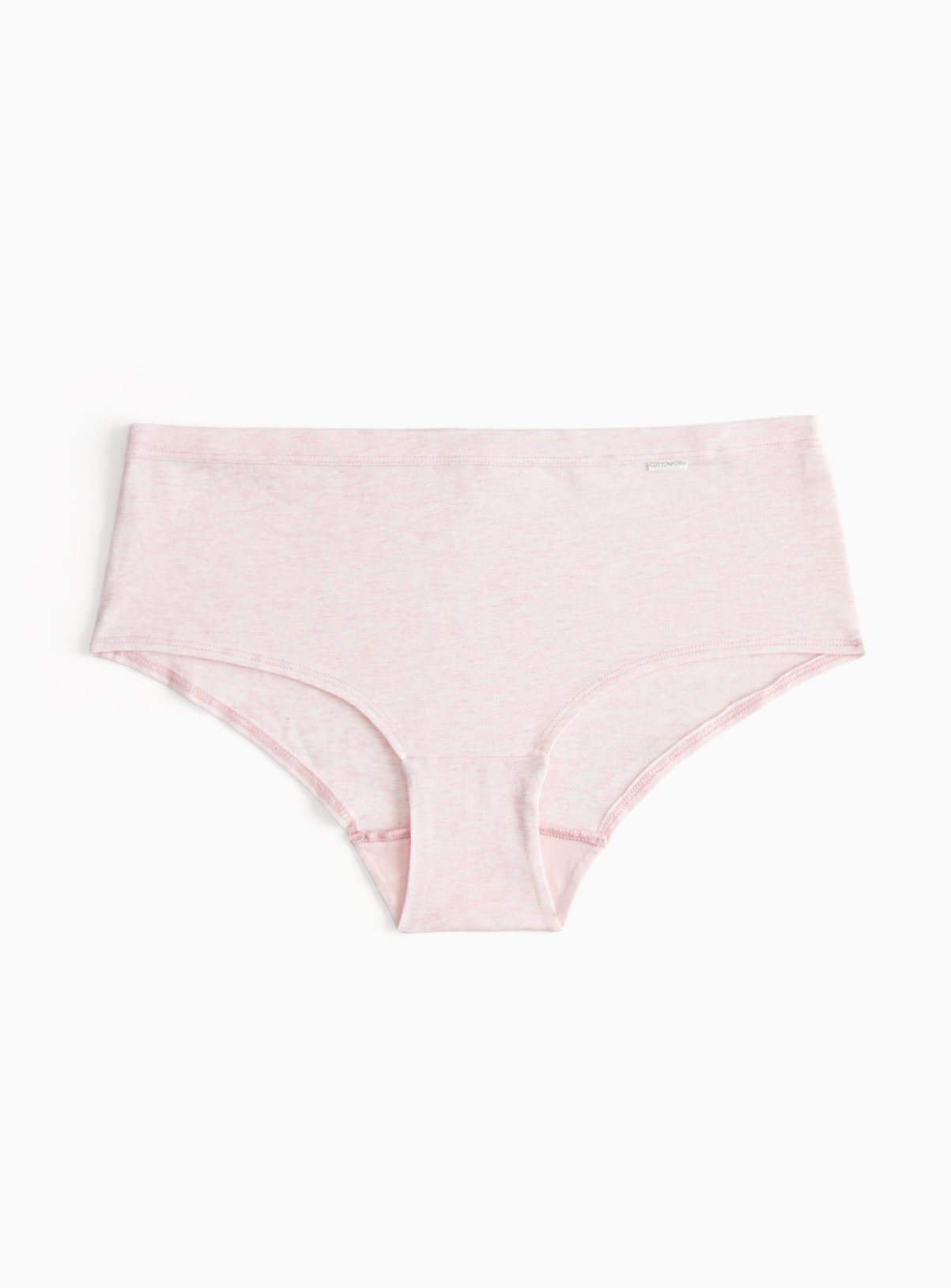 Cottonform™ Pink Ribbed Short Briefs