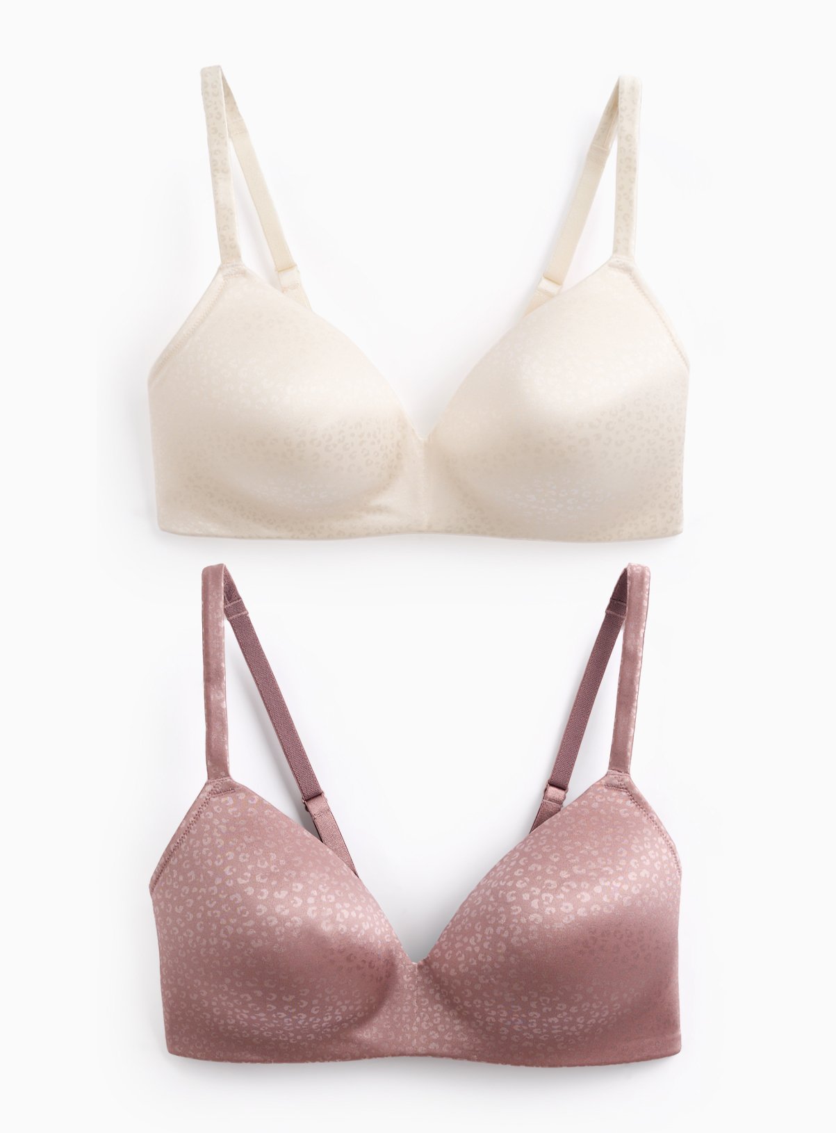 Animal Print One Piece Plunge Bra 2 Pack 38E