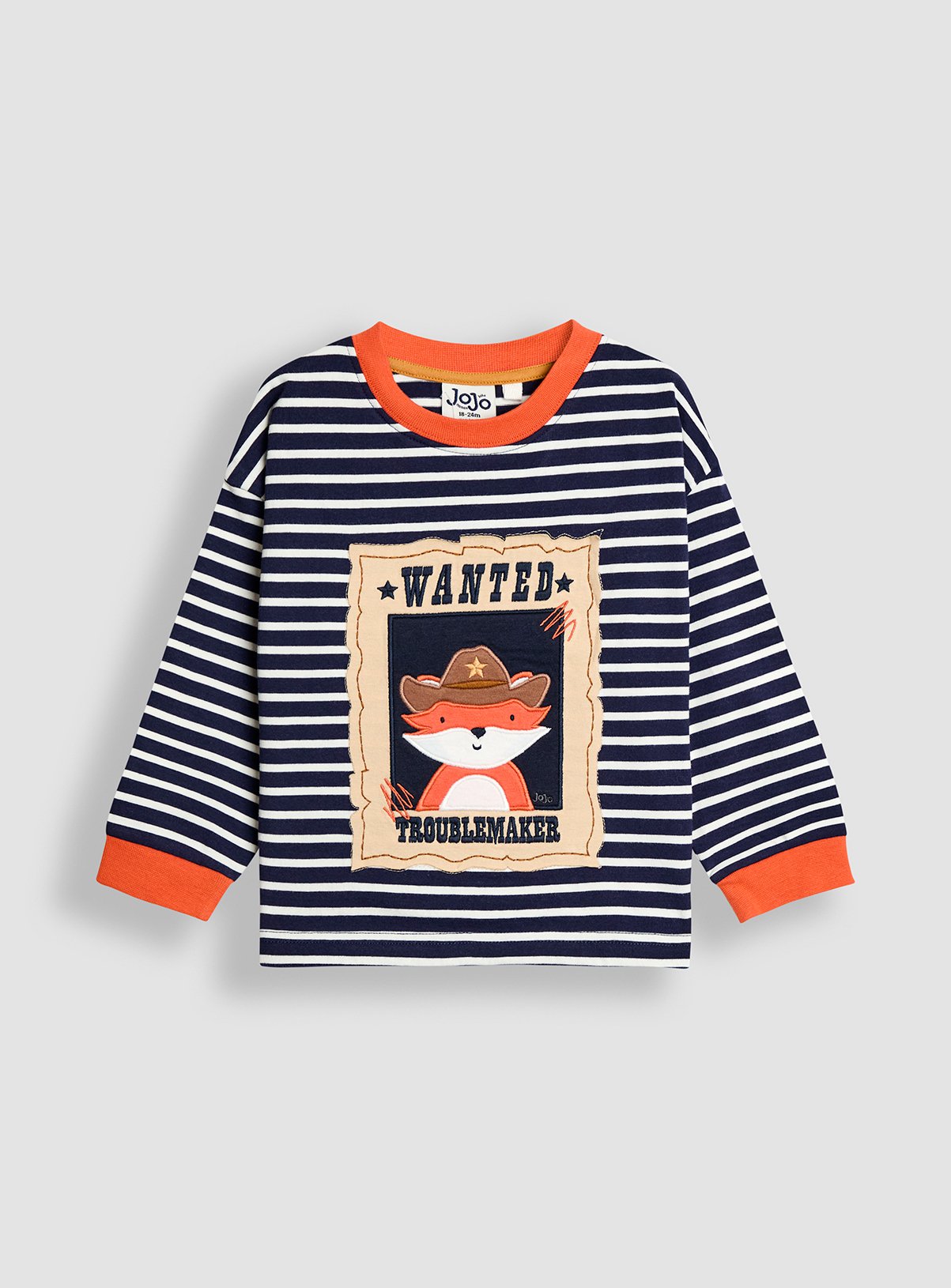 JOJO MAMAN BÉBÉ Fox Mischief Maker Applique Top 