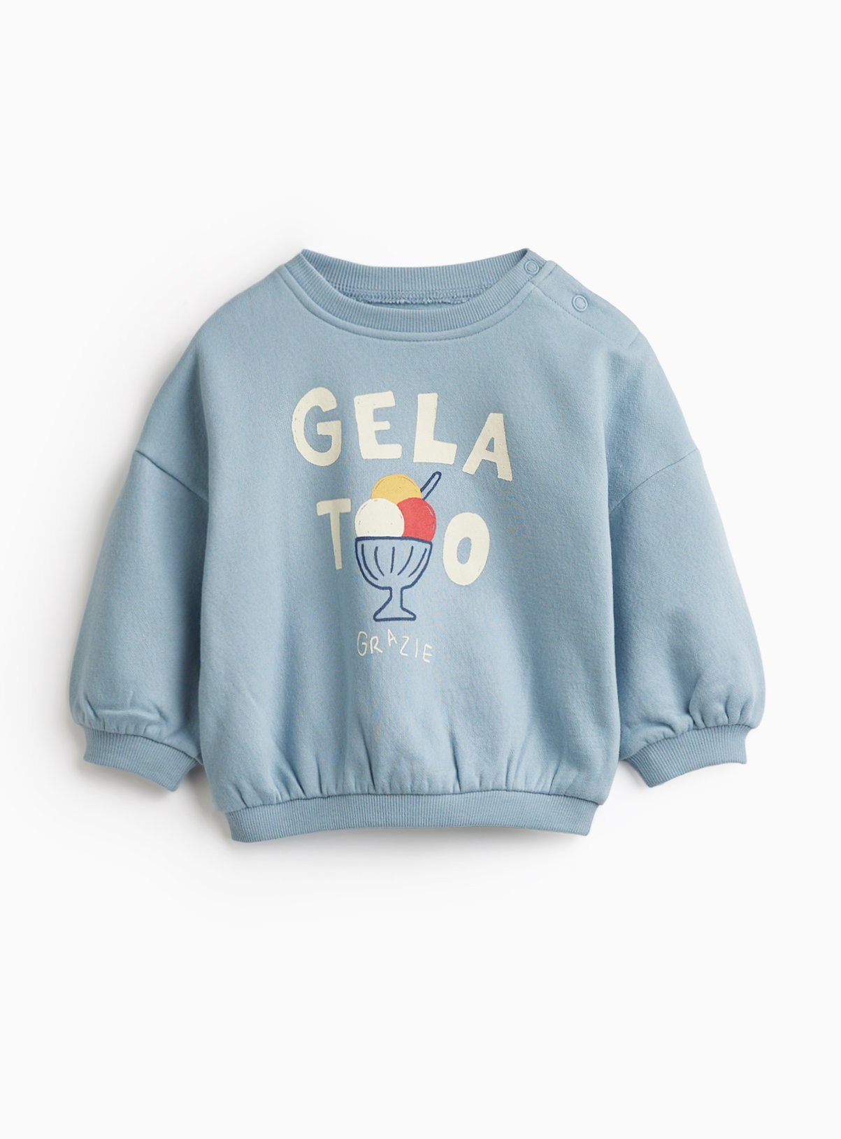 Blue Gelato Graphic Print T-Shirt 