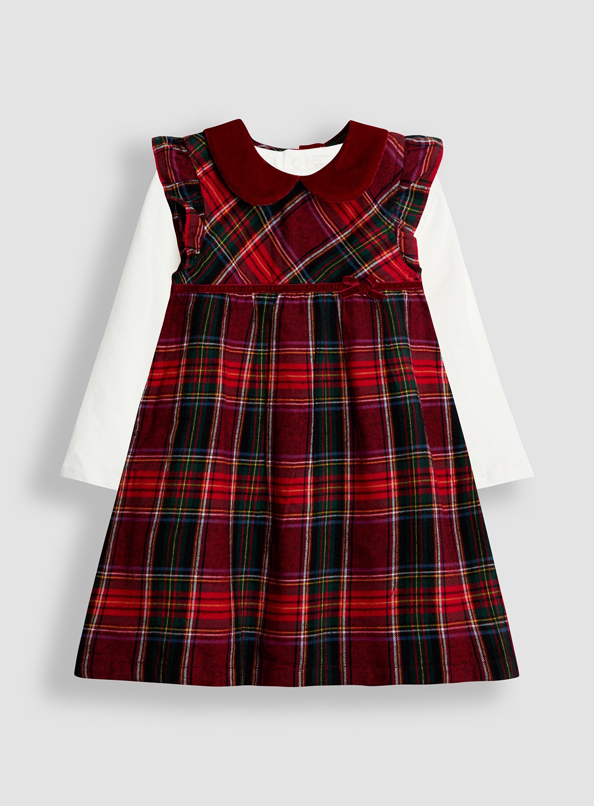 JOJO MAMAN BÉBÉ Tartan Baby Dress And Body Set 