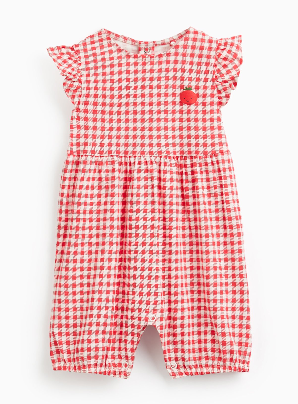 Red Gingham Romper 9-12 months