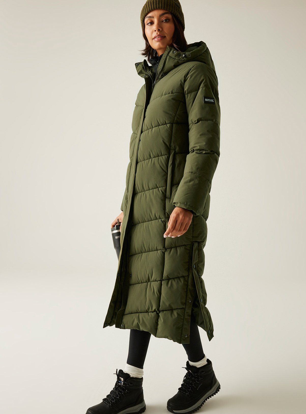 REGATTA Eloria Quilted Coat Khaki 
