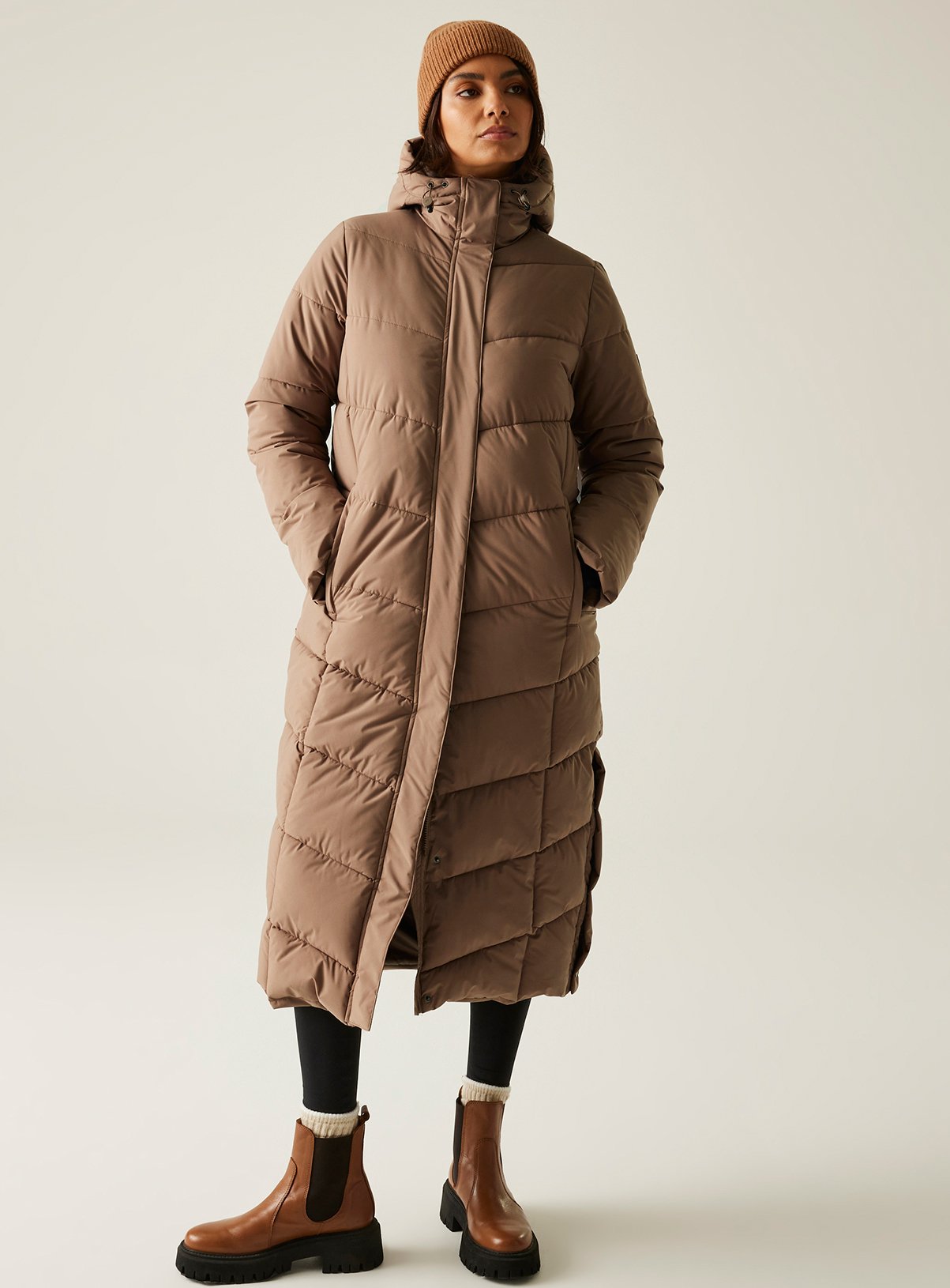 REGATTA Eloria Quilted Coat Brown 