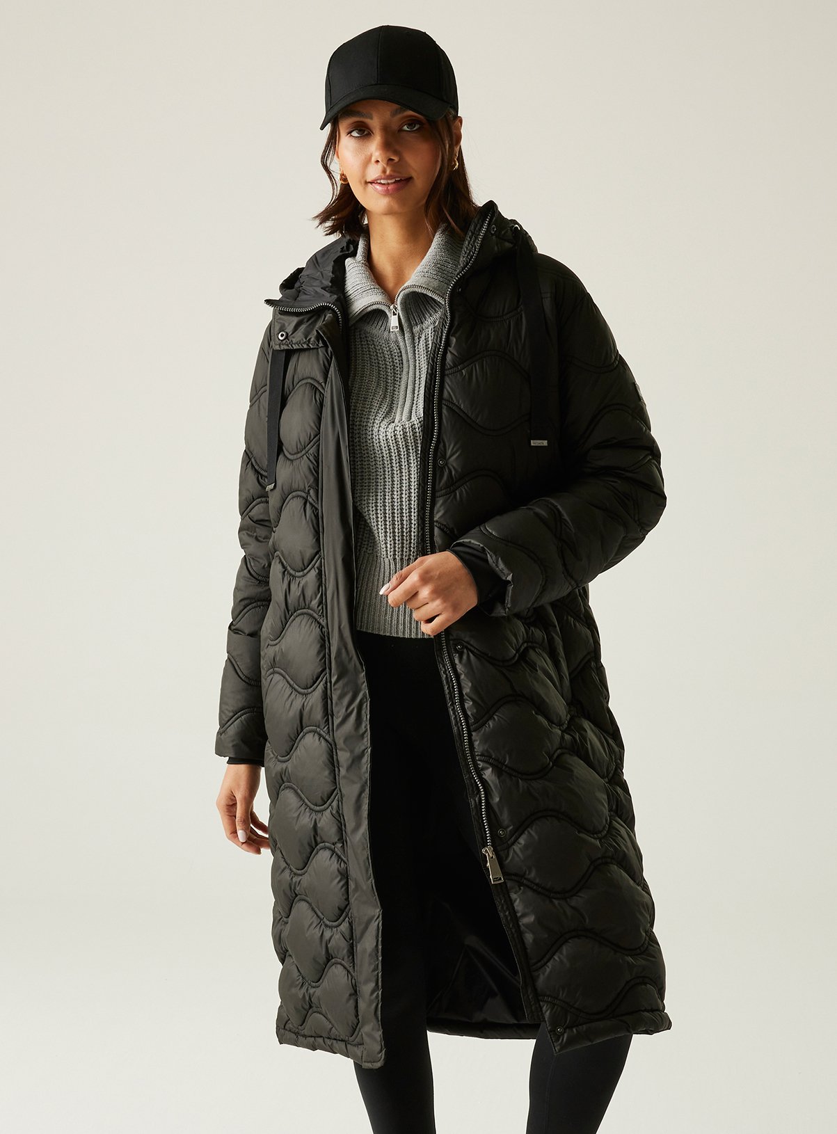 REGATTA Embrie Quilted Coat Black 