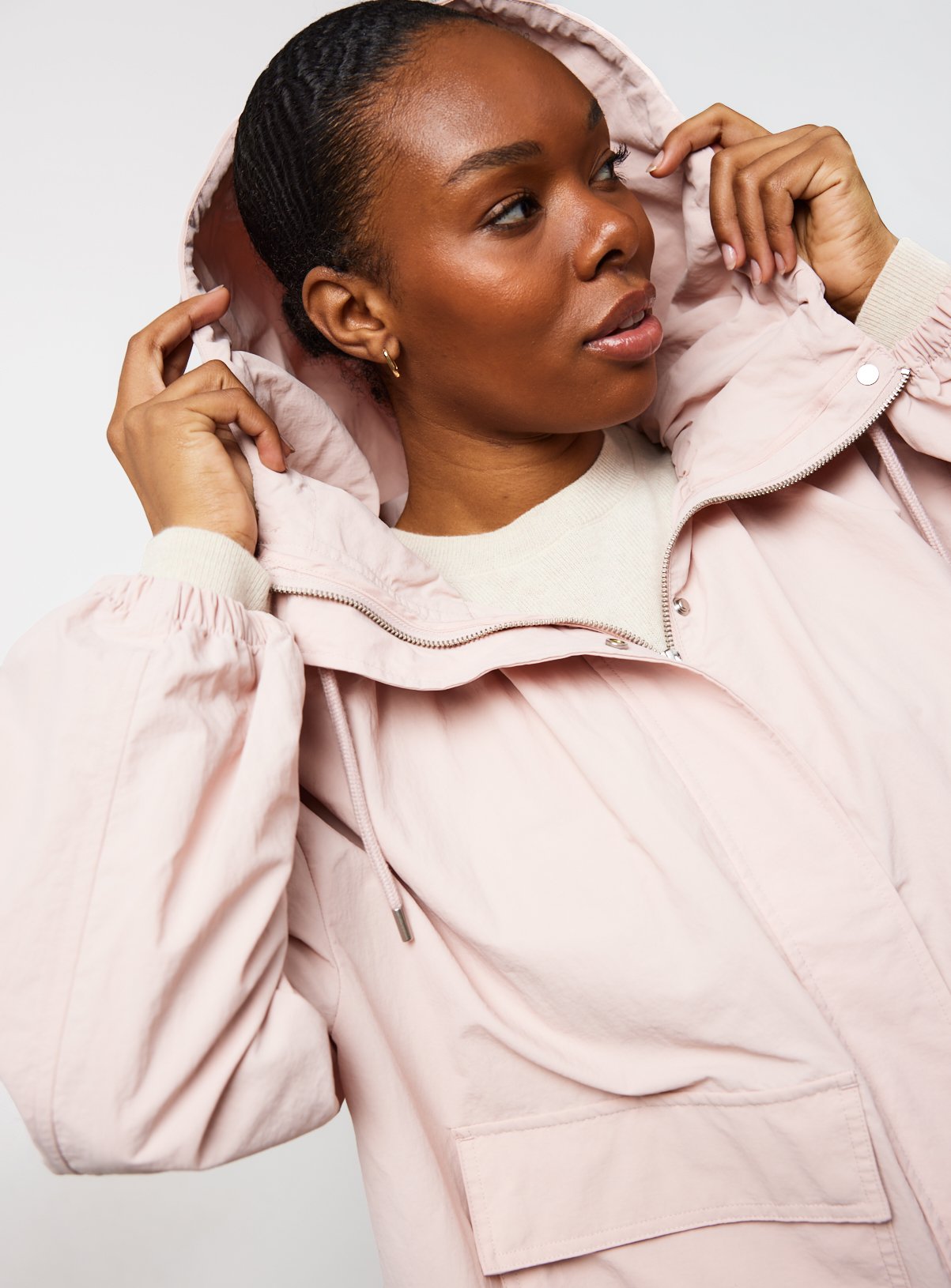 Pink Short Windbreaker L