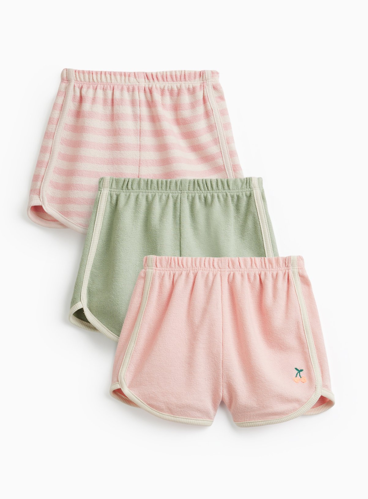 Pastel Jersey Sports Shorts 3 Pack 