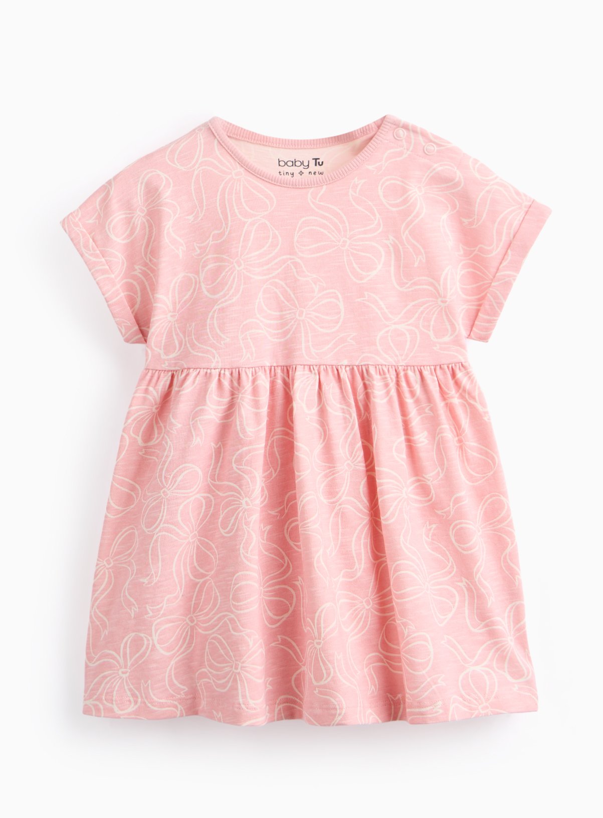 Pastel Pink Floral Dress 6-9 months