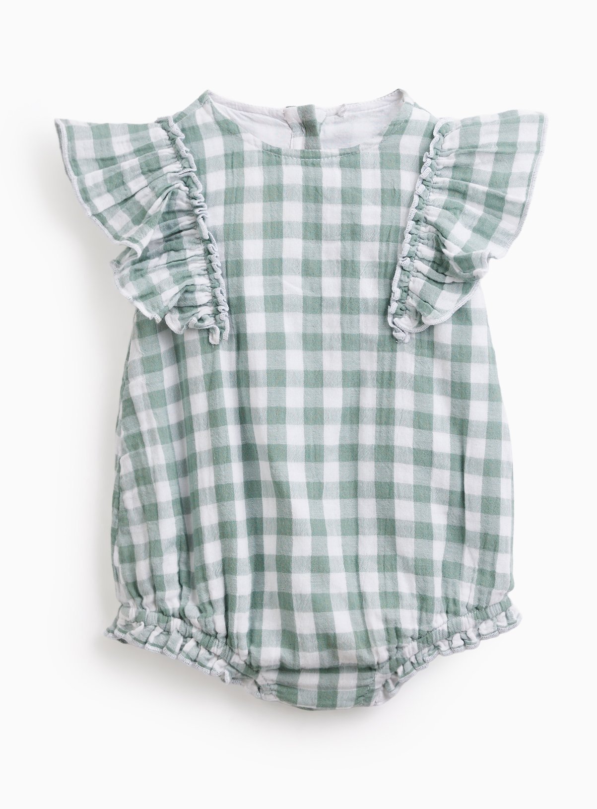Green Gingham All-in-One Bodysuit 