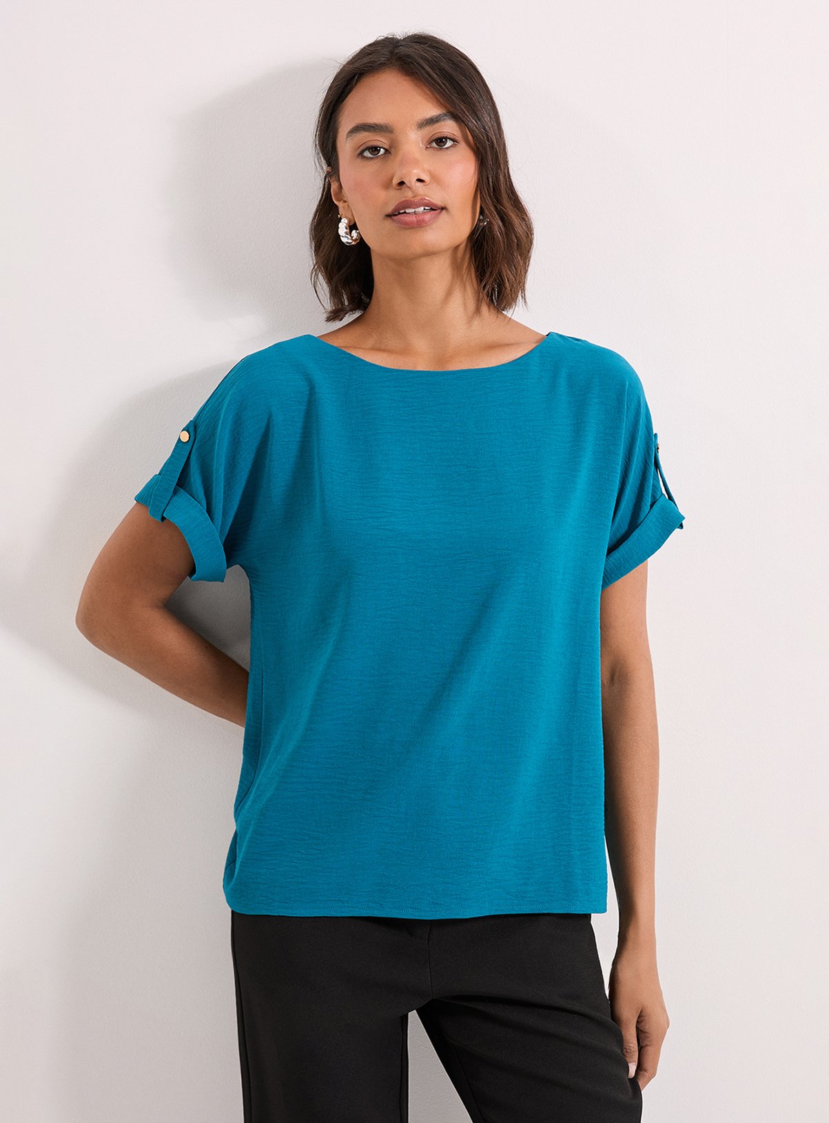 DOROTHY PERKINS Roll Sleeve Blouse 