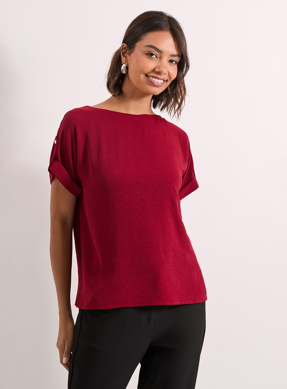 DOROTHY PERKINS Roll Sleeve Blouse 