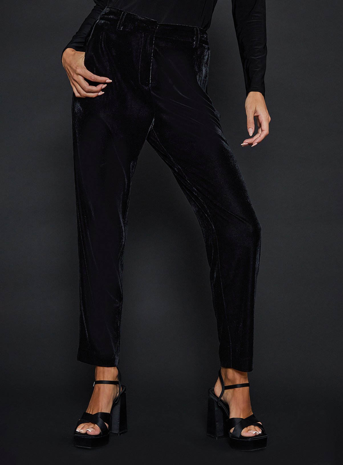 DOROTHY PERKINS Velvet Tailored Trouser