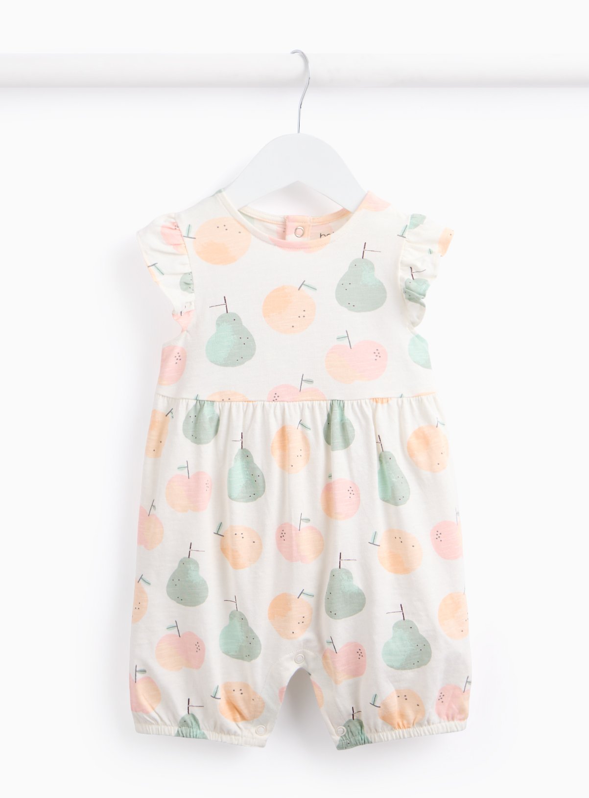 White Fruit Print Romper 12-18 months