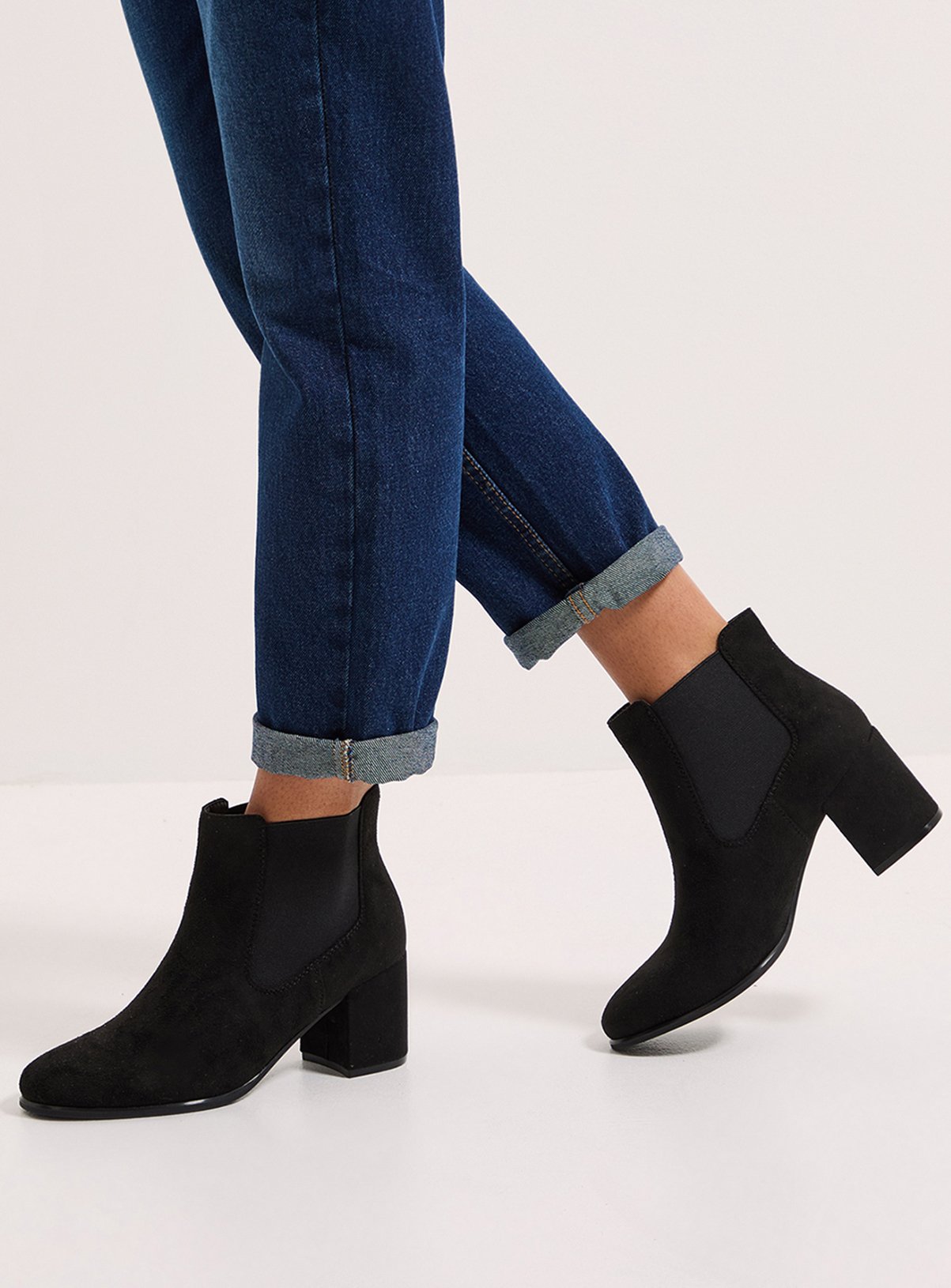DOROTHY PERKINS Madam Medium Block Heel Chelsea Boots