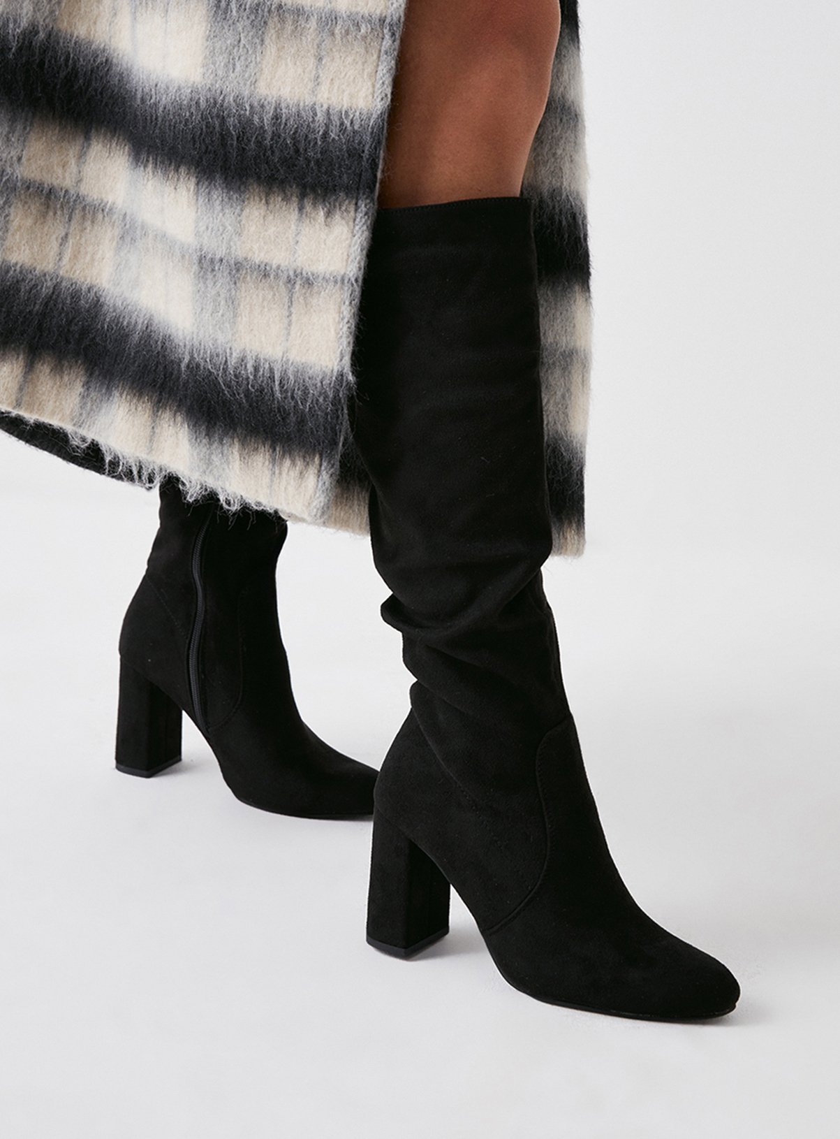 DOROTHY PERKINS Keris Ruched Knee High Boots