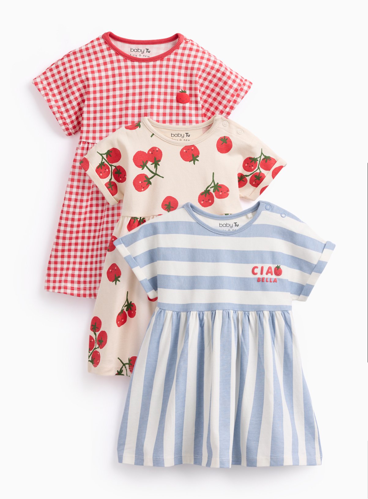 Mediterranean Print Dresses 3 Pack 12-18 months
