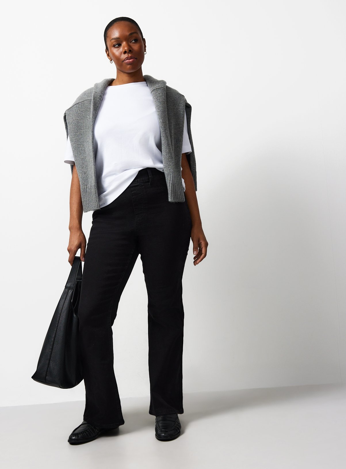 Denim Flared Jeggings 