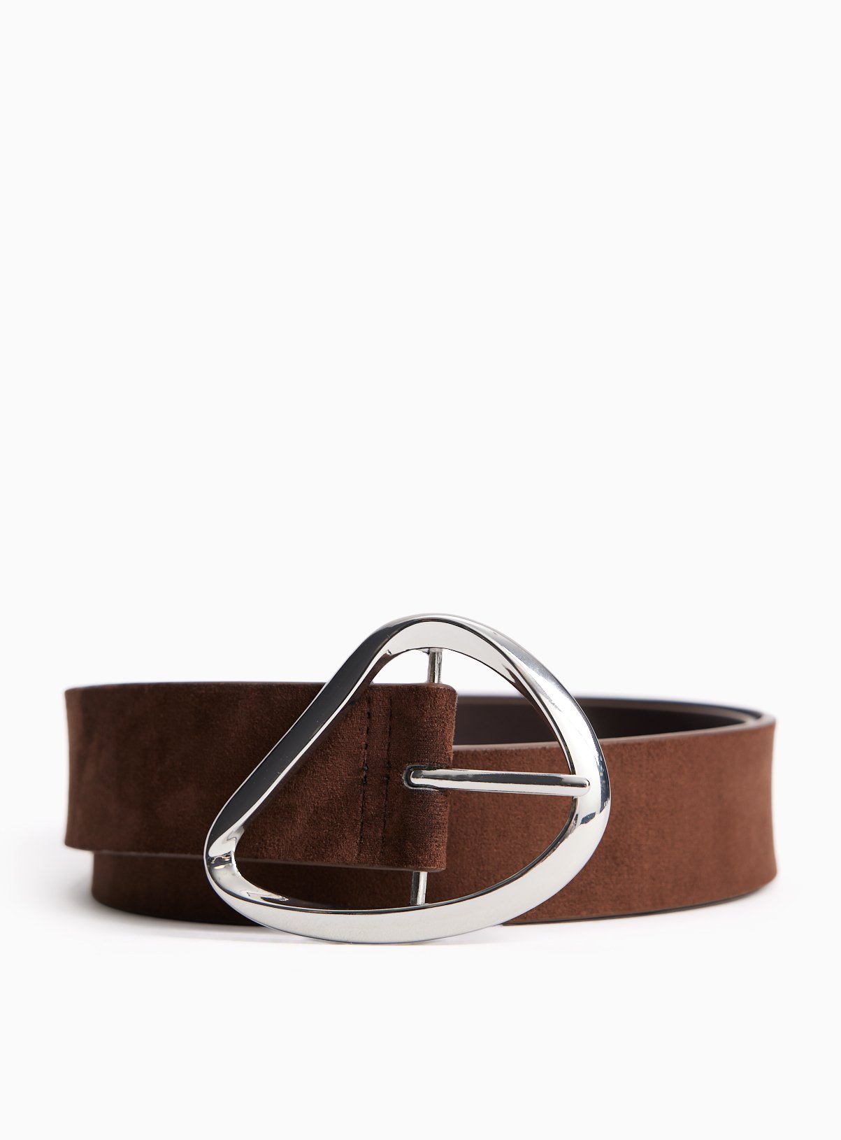 The Chocolate Faux Suede Belt 