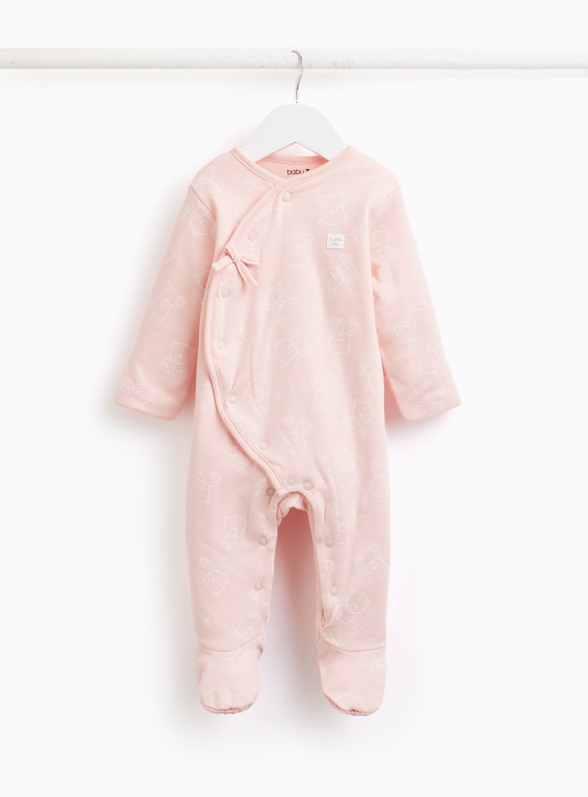 Pink Bear Print 1.5 Tog Sleepsuit 12-18 months