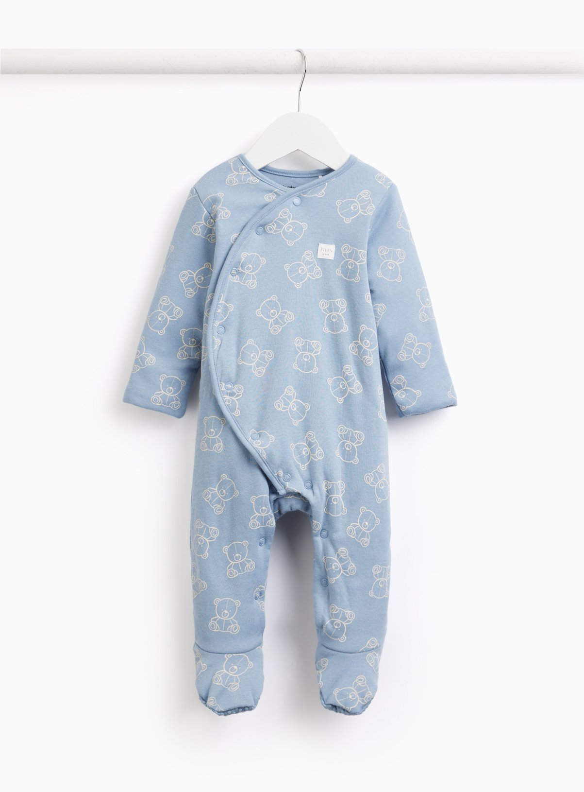 Blue Bear Print 1.5 Tog Sleepsuit Tiny Baby