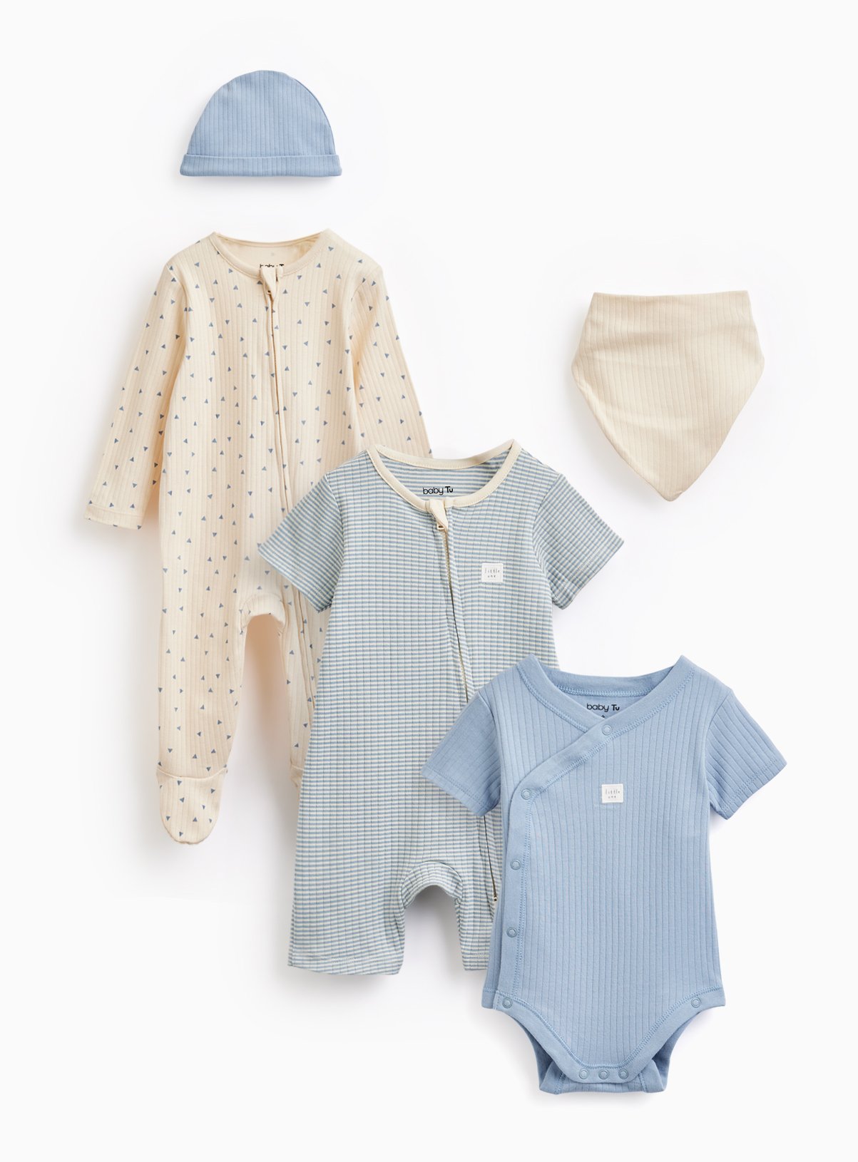 Blue Printed 5-Piece Starter Set 