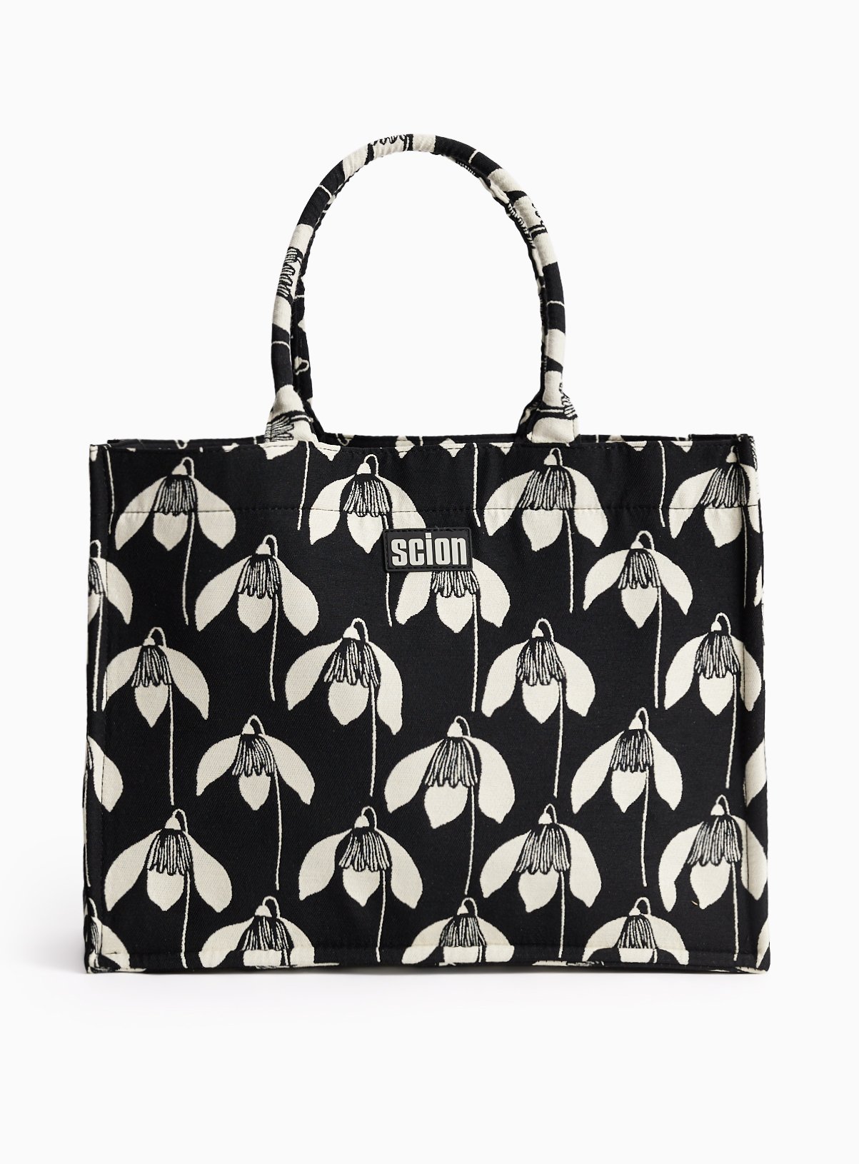 Tu X Scion Mono Snowdrop Print Tote Bag One Size