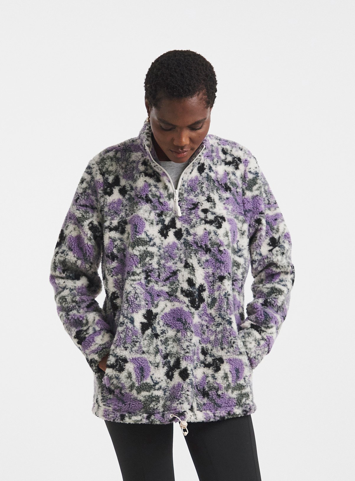 SNOWDONIA 1/4 Zip Printed Fleece 