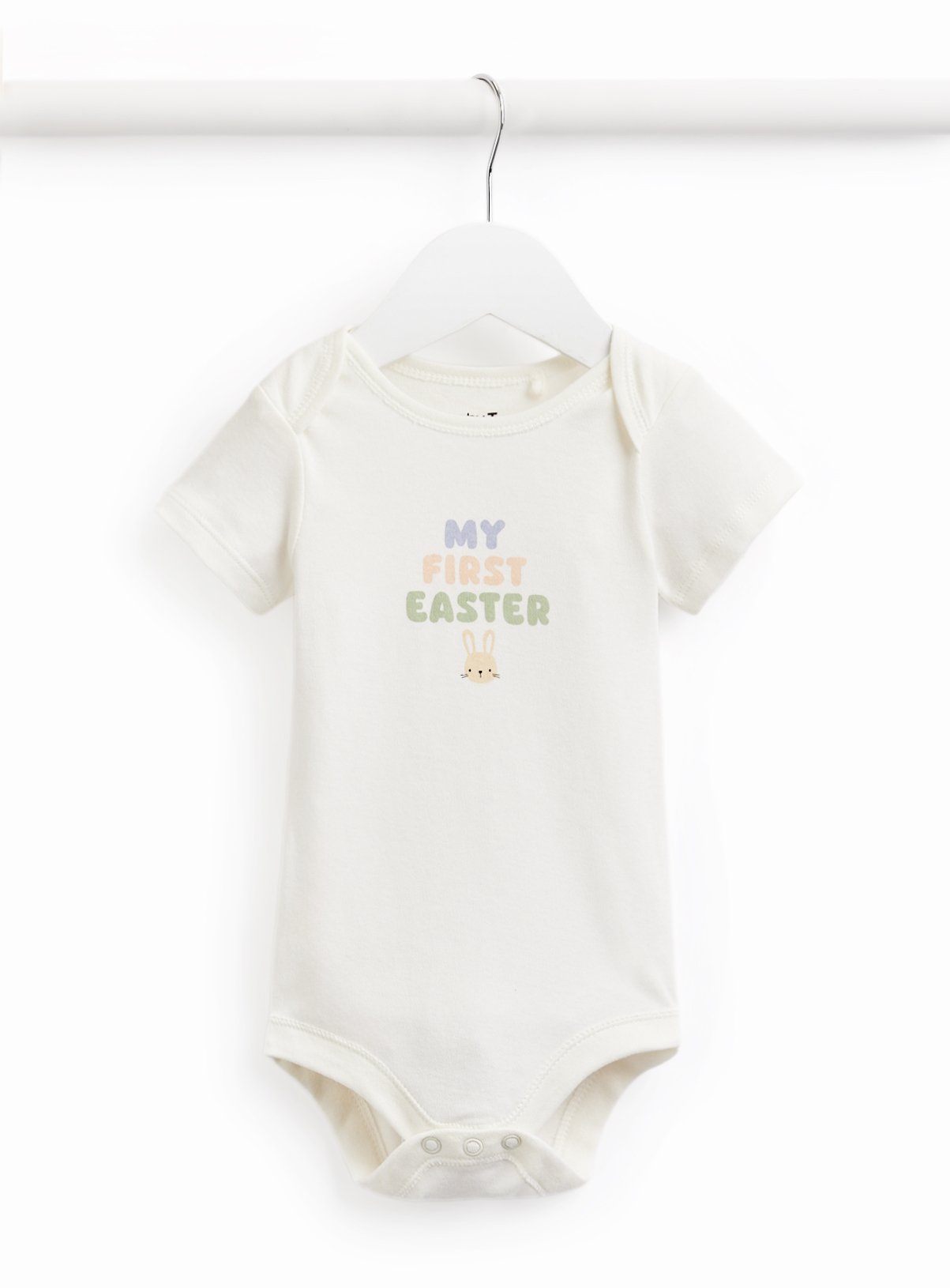 White My First Easter Bodysuit 