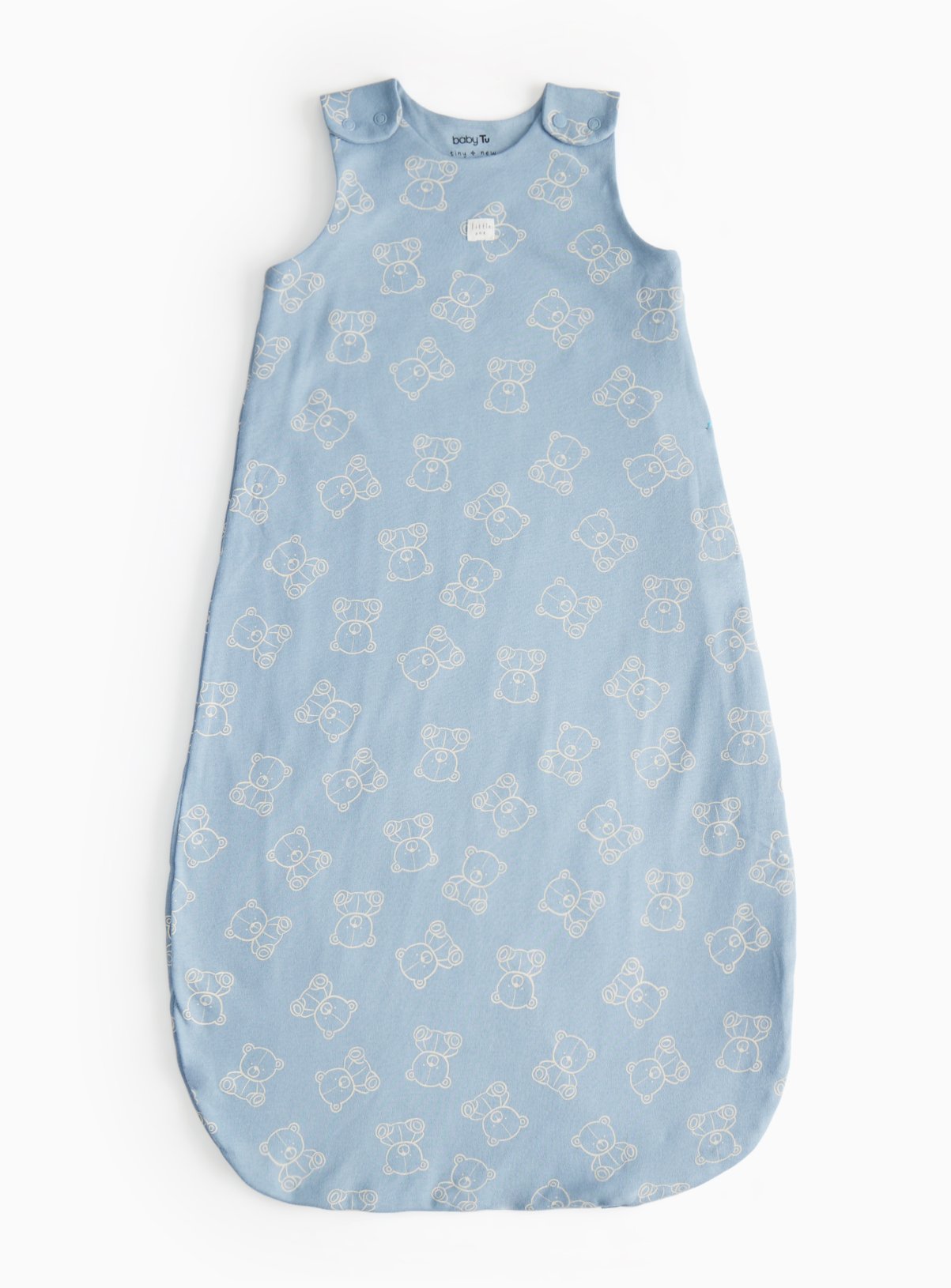 Blue Bear Print 0.5 Tog Sleeping Bag 6-12 months