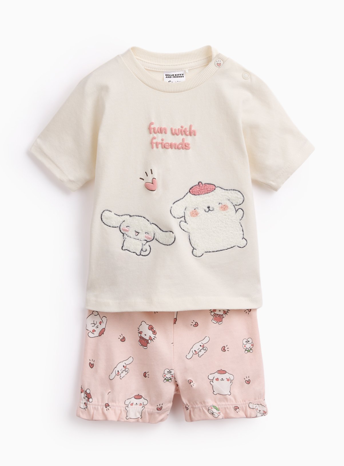 Pink Hello Kitty T-Shirt & Shorts Set Up to 3 mths