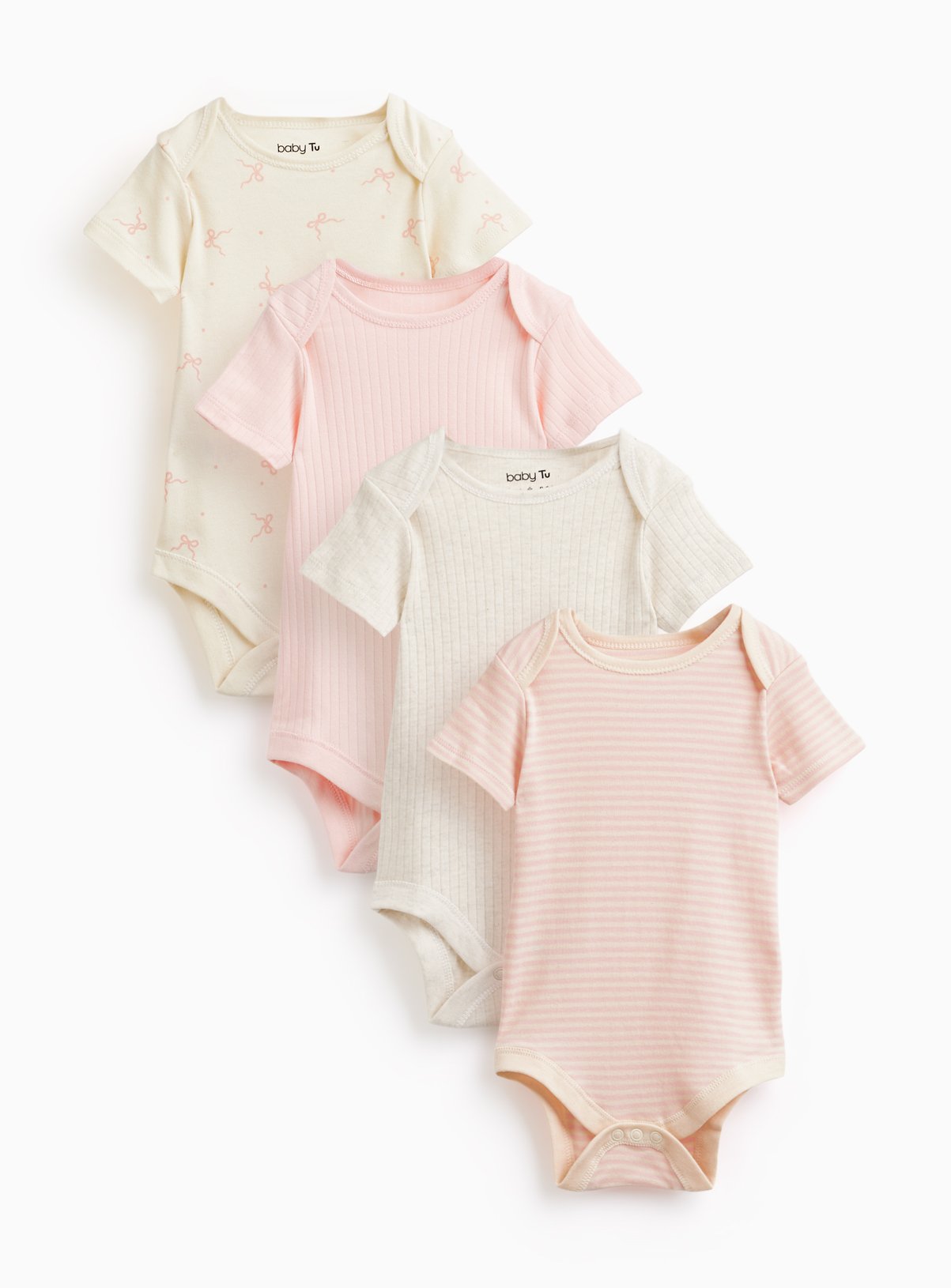 Assorted Short Sleeve Bodysuits 4 Pack 18-24 months