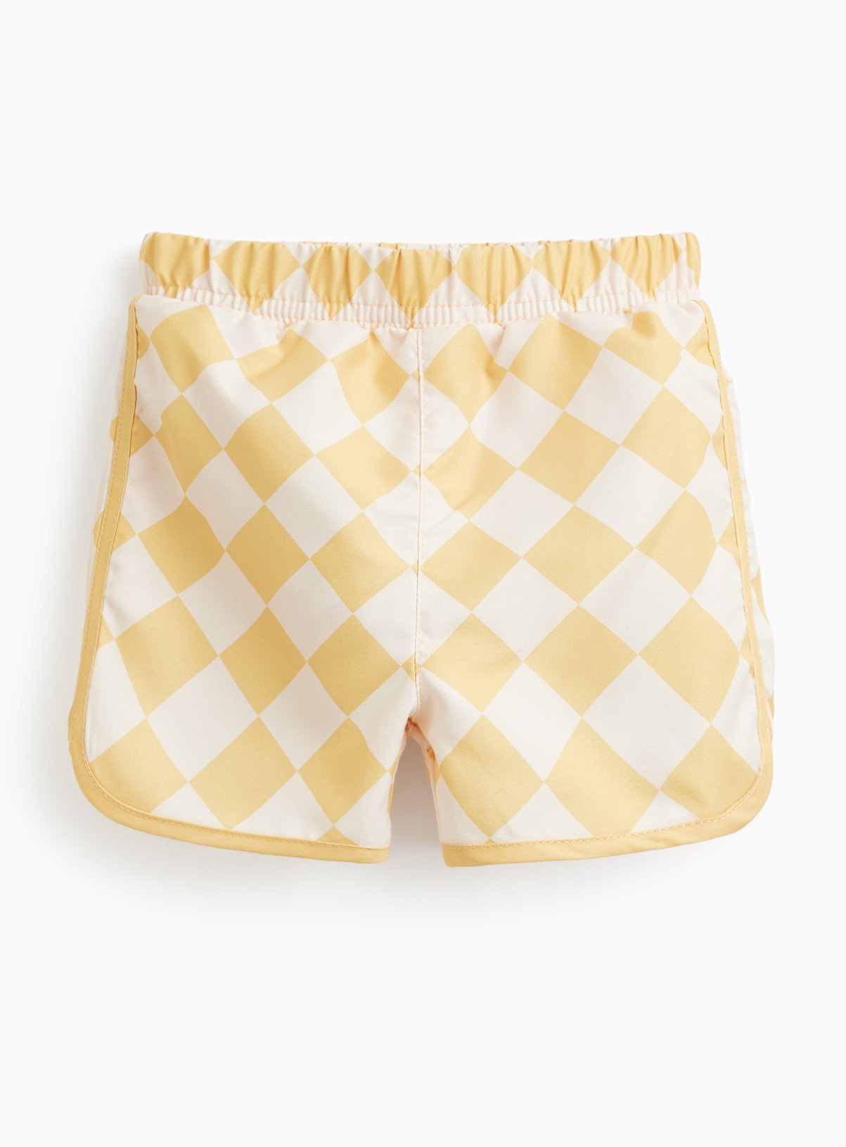 Yellow Harlequin Print Swim Shorts 9-12 months