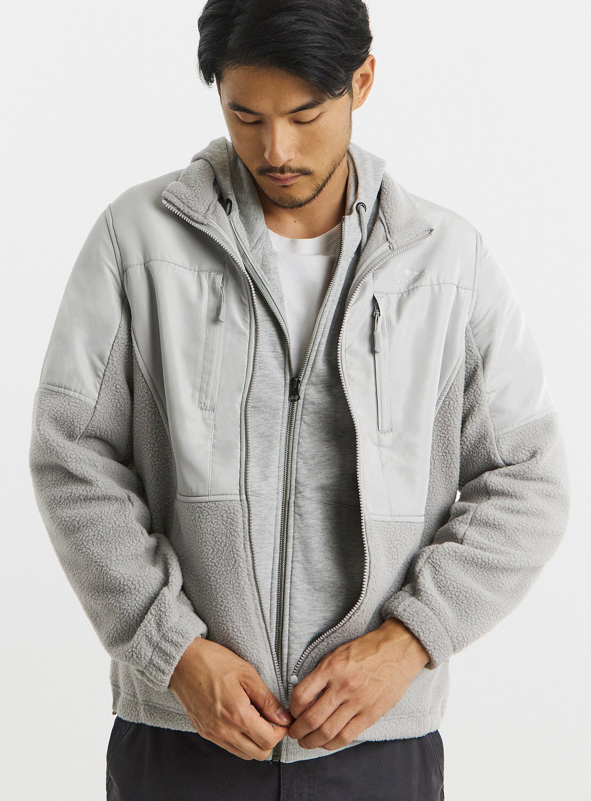 SNOWDONIA Nylon Mix Fleece 