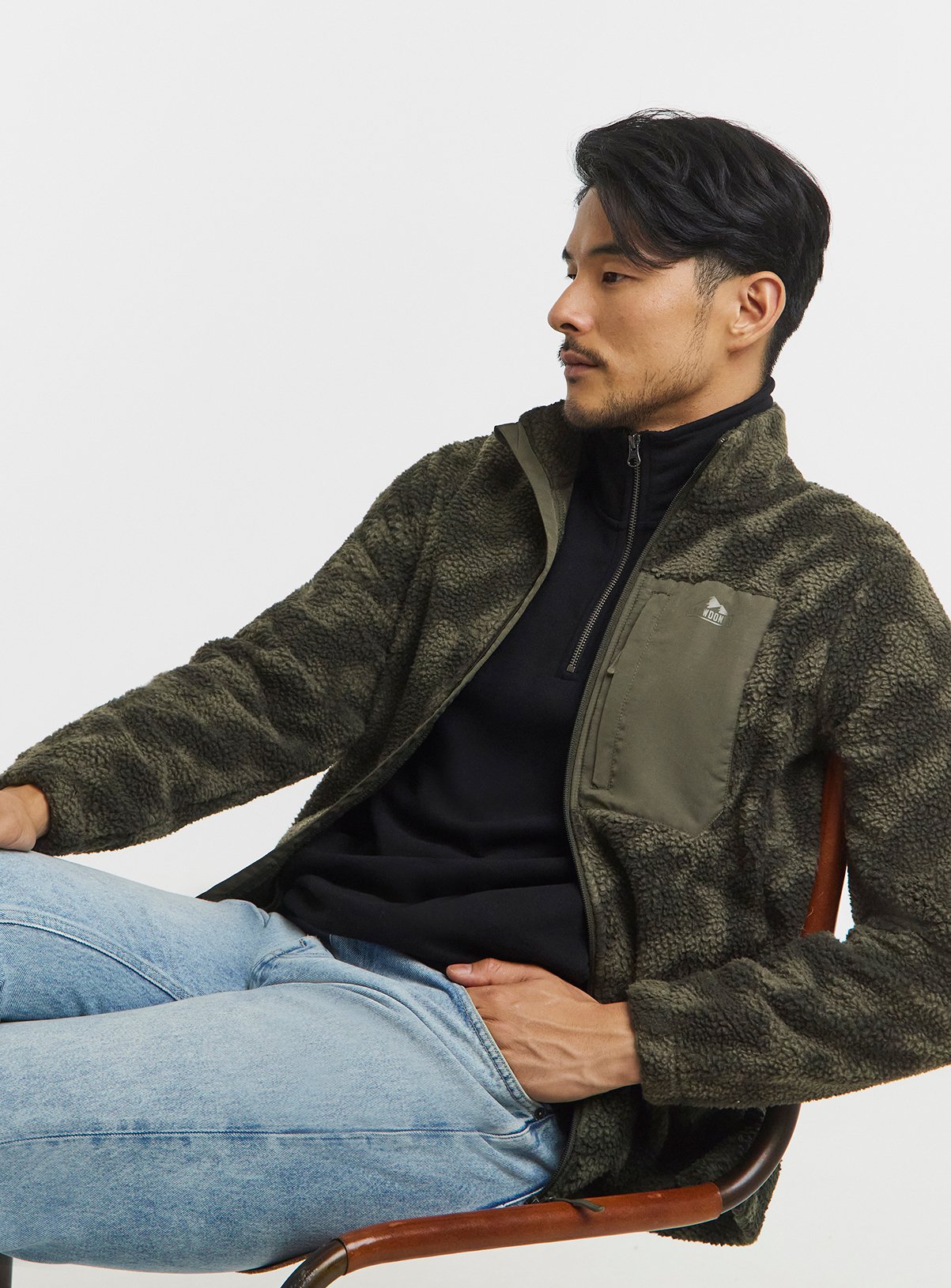 SNOWDONIA Printed Full Zip Fleece 