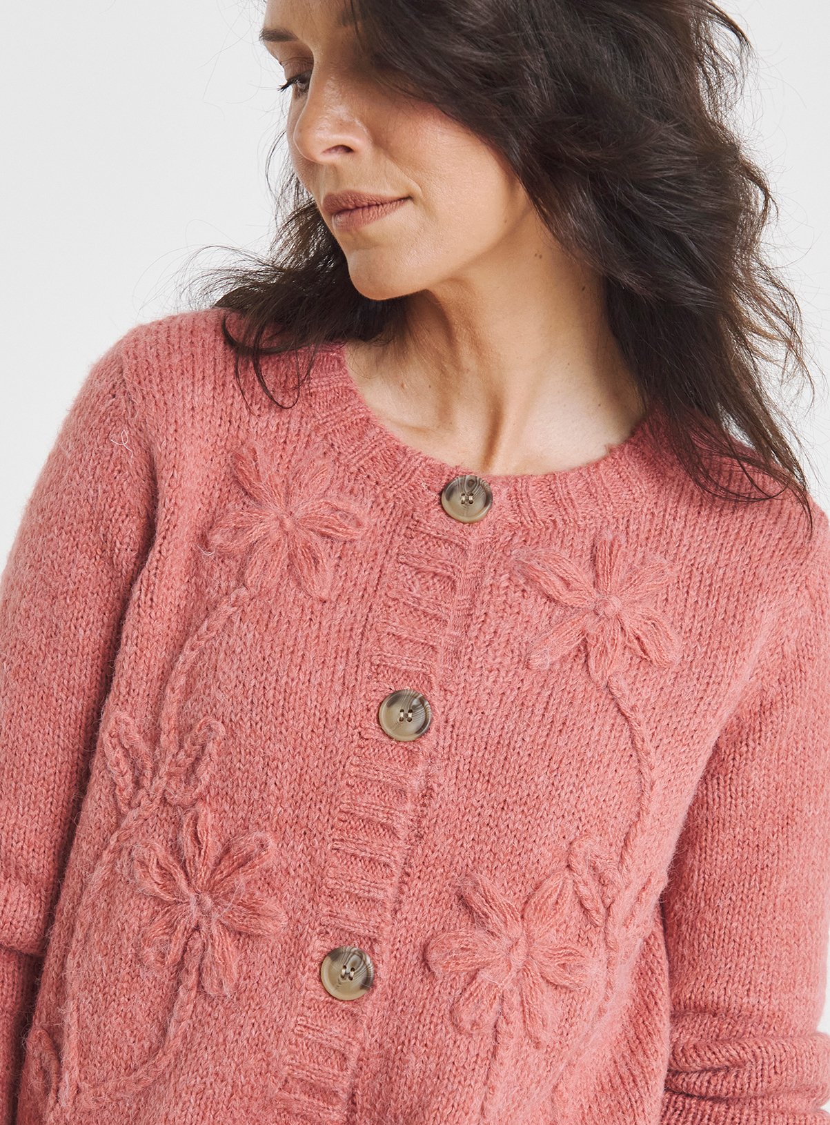 JD WILLIAMS 3D Floral Cardigan 