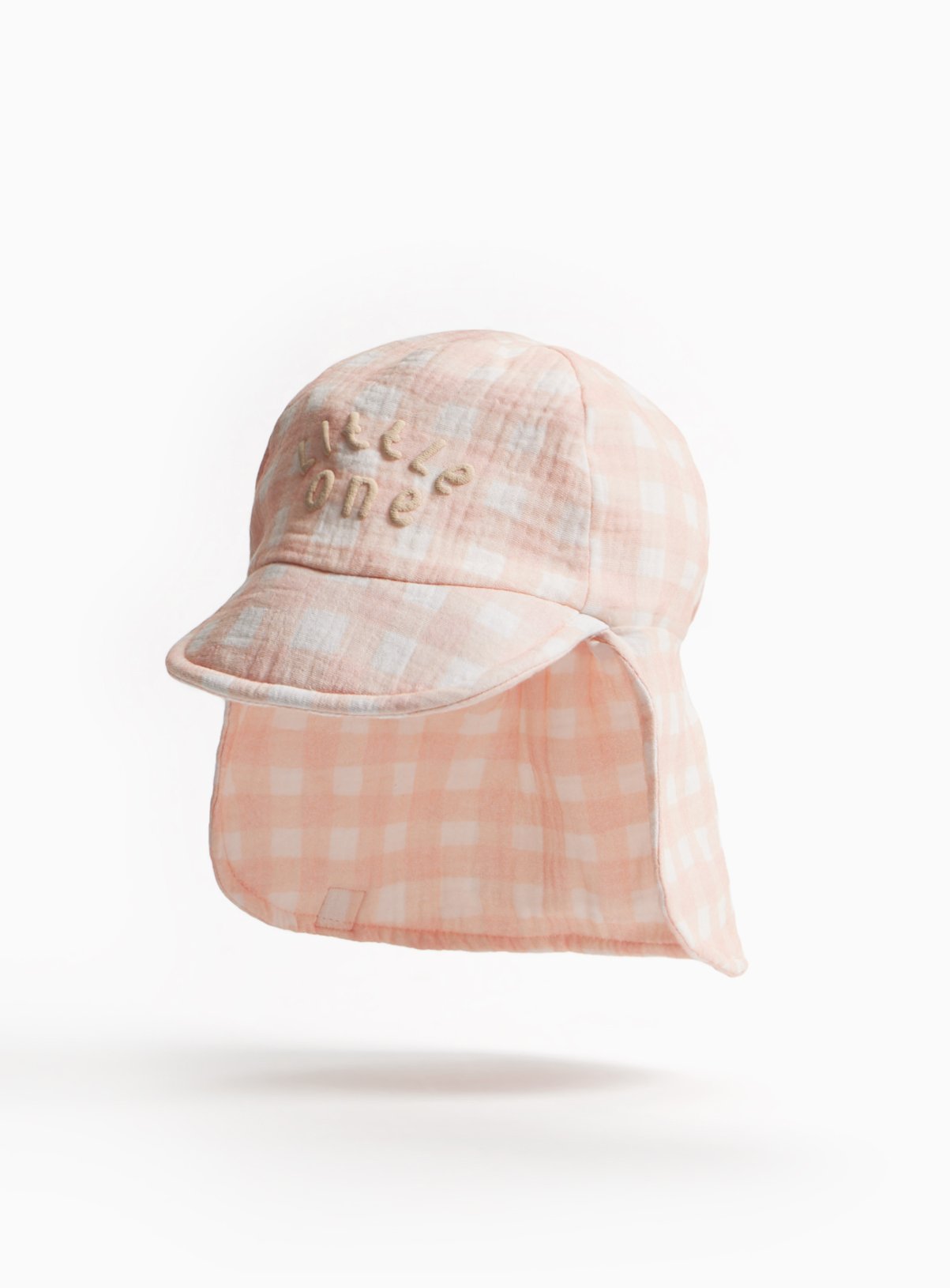 Pink Check Little One Print Keppi Hat 6-12 months