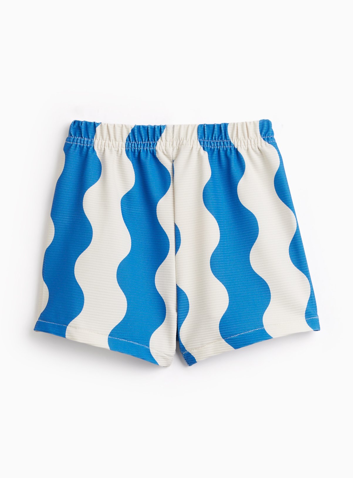 Blue Wavy Stripe Swim Shorts 6-9 months