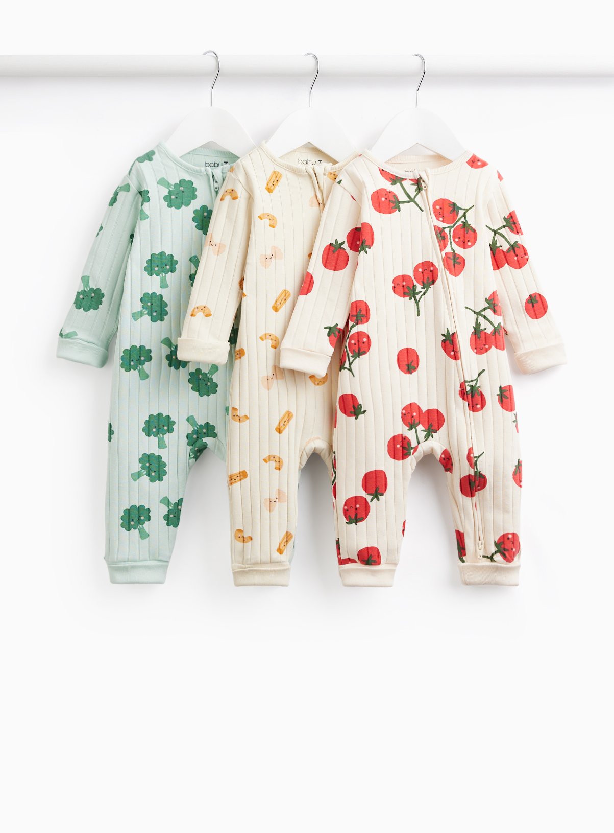 Food Print Sleepsuits 3 Pack