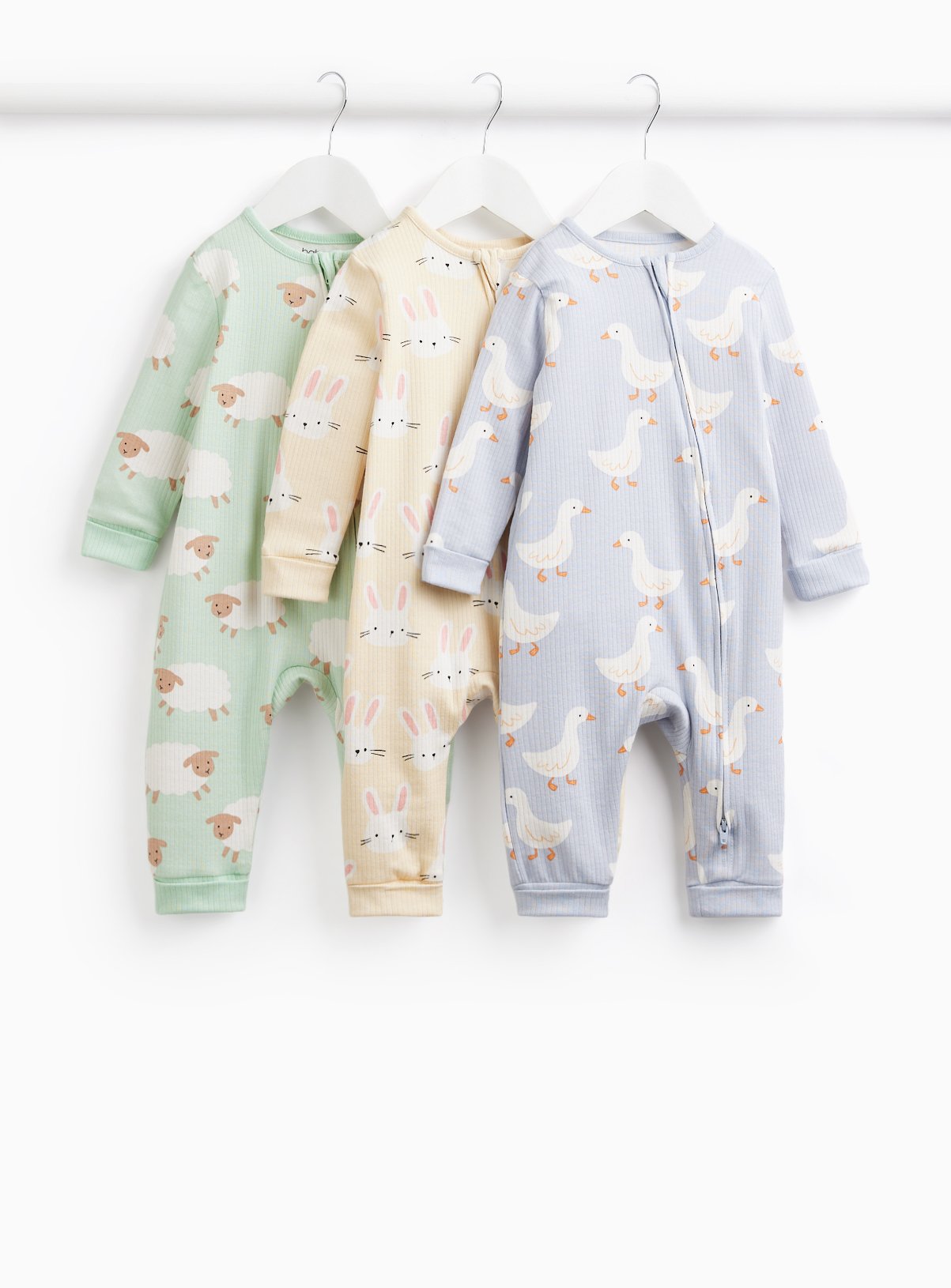 Easter Sleepsuit 3 Pack  9-12 months