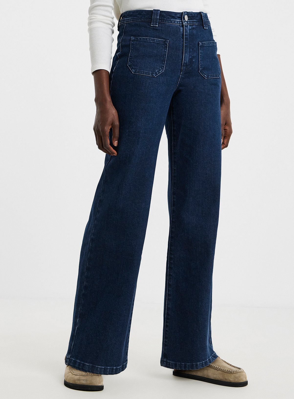 JD WILLIAMS Pocket Front Wide Leg Jeans 22