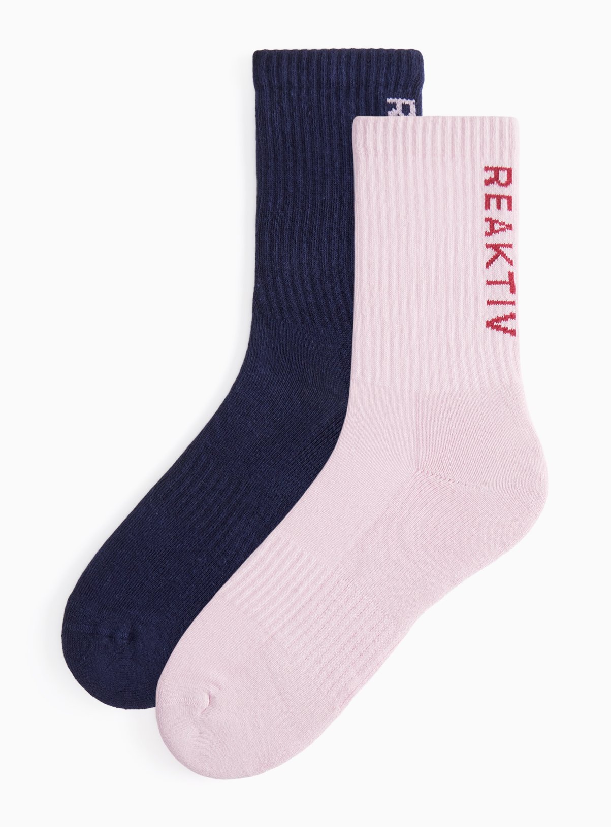 REAKTIV Pink & Navy Socks 2 Pack 4-8
