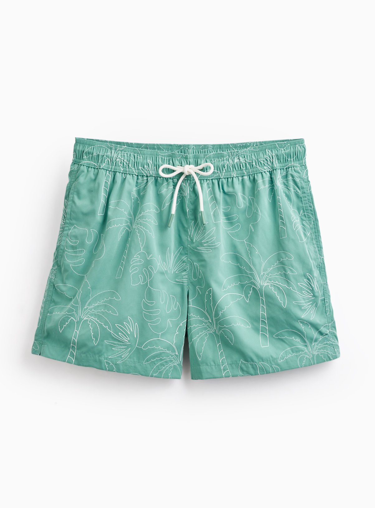 Mini Me Green Palm Print Swim Shorts 