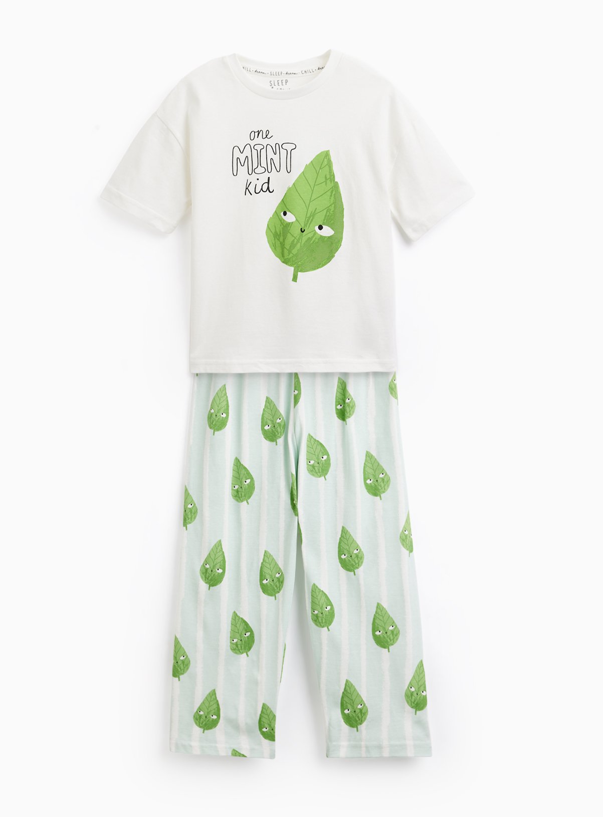 Mini Me Mint Print Pyjamas 