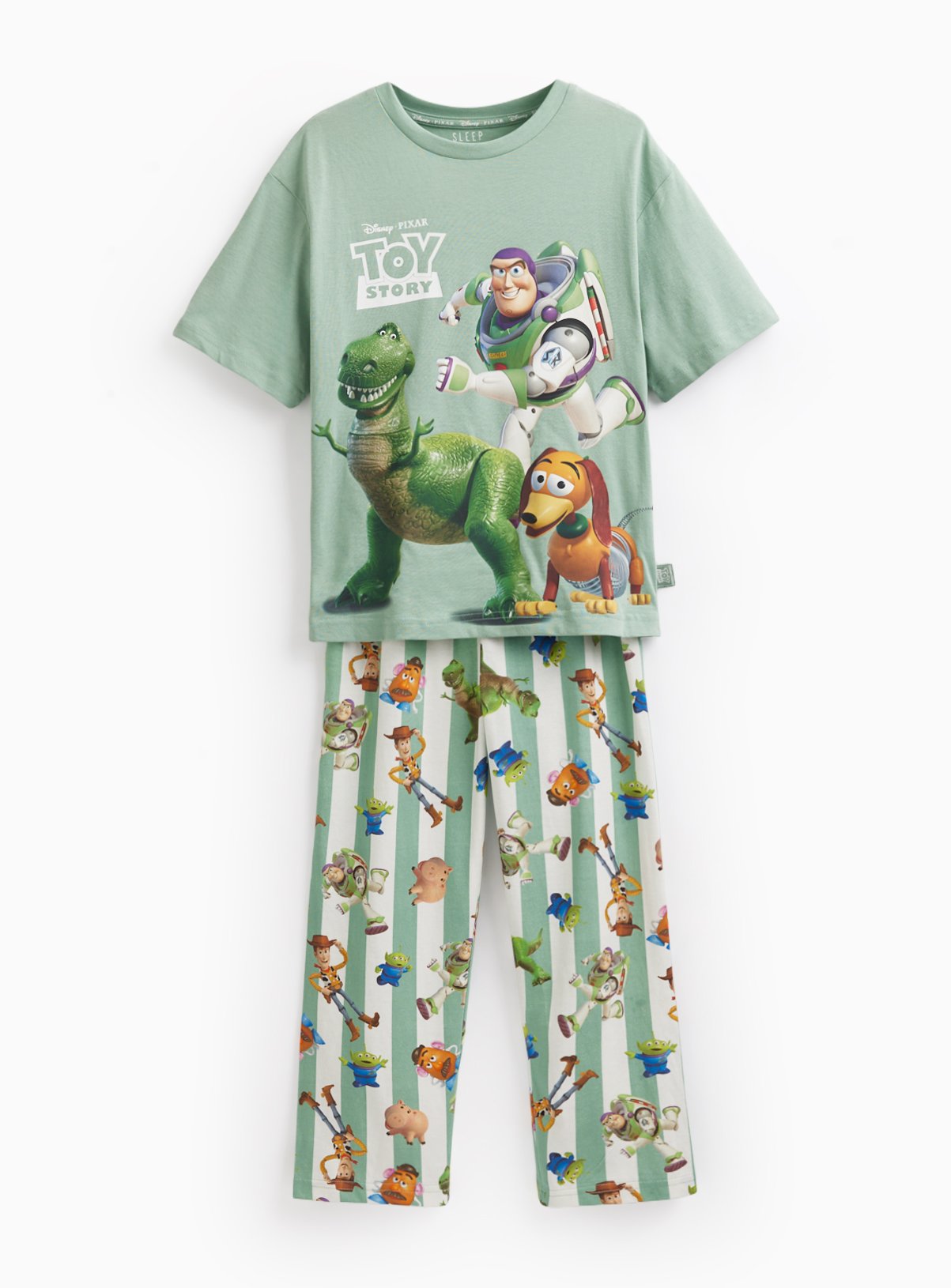 Green Toy Story Print Pyjamas 