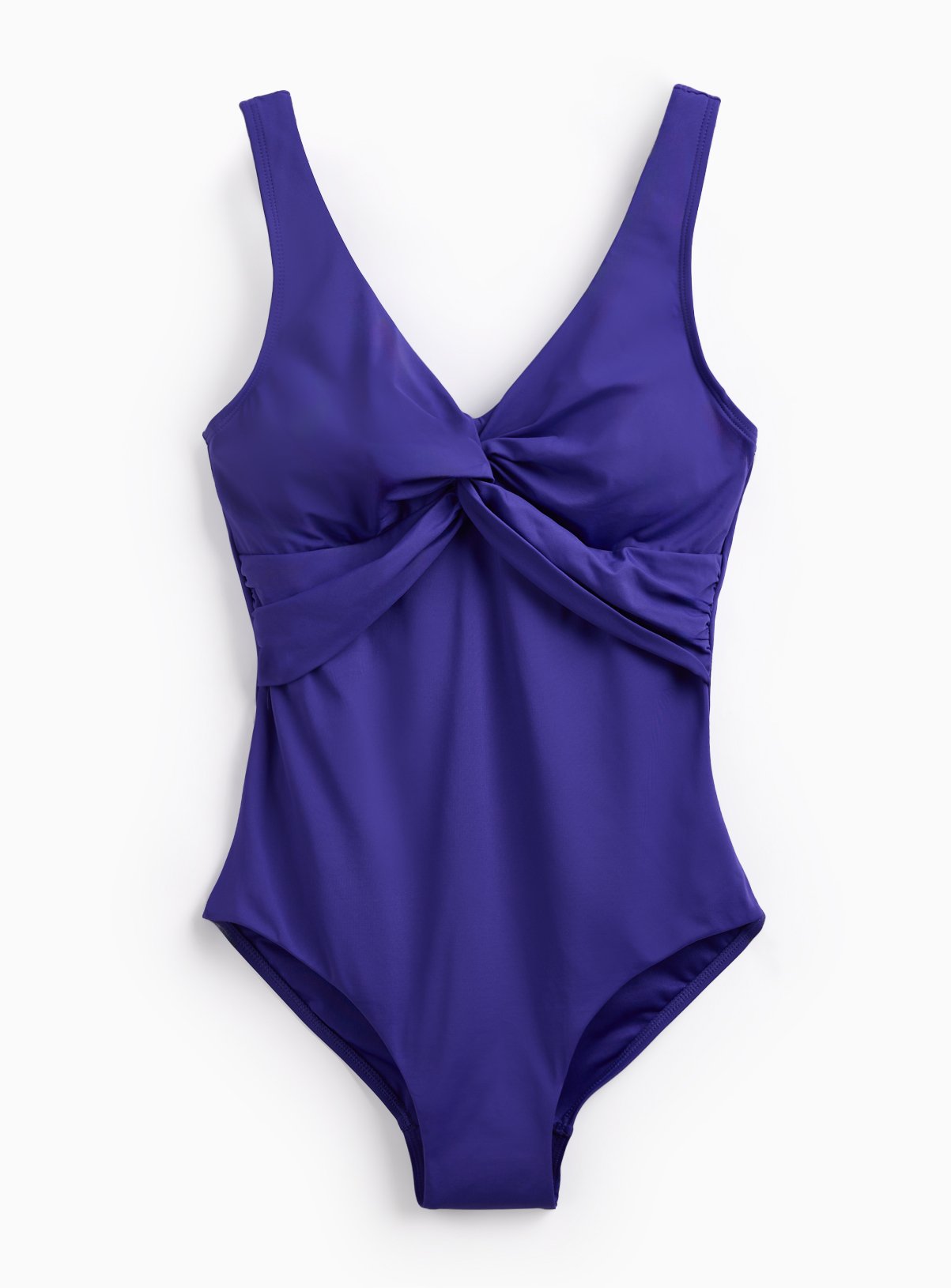 Blue Twist Front Swimsuit 