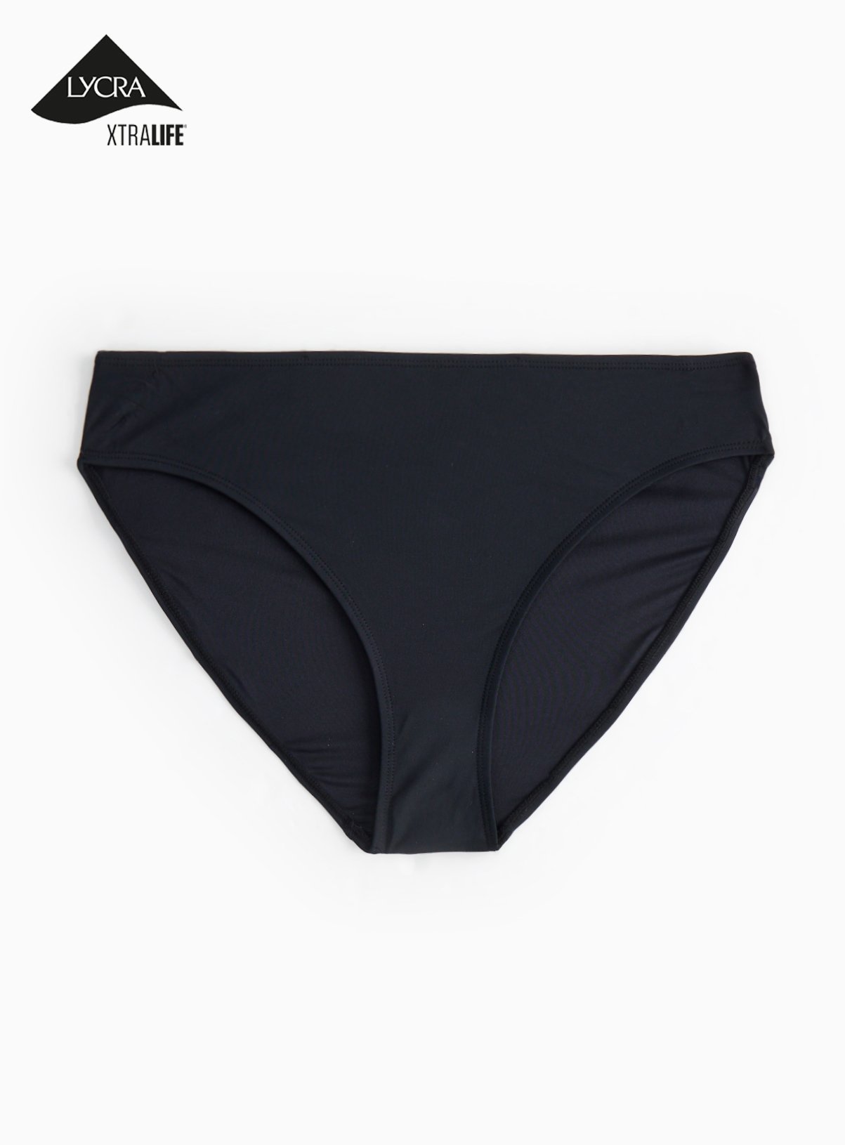 Black High Leg Bikini Bottoms 