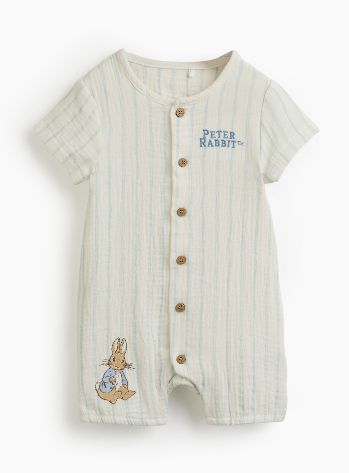 Blue Stripe Peter Rabbit Romper 6-9 months