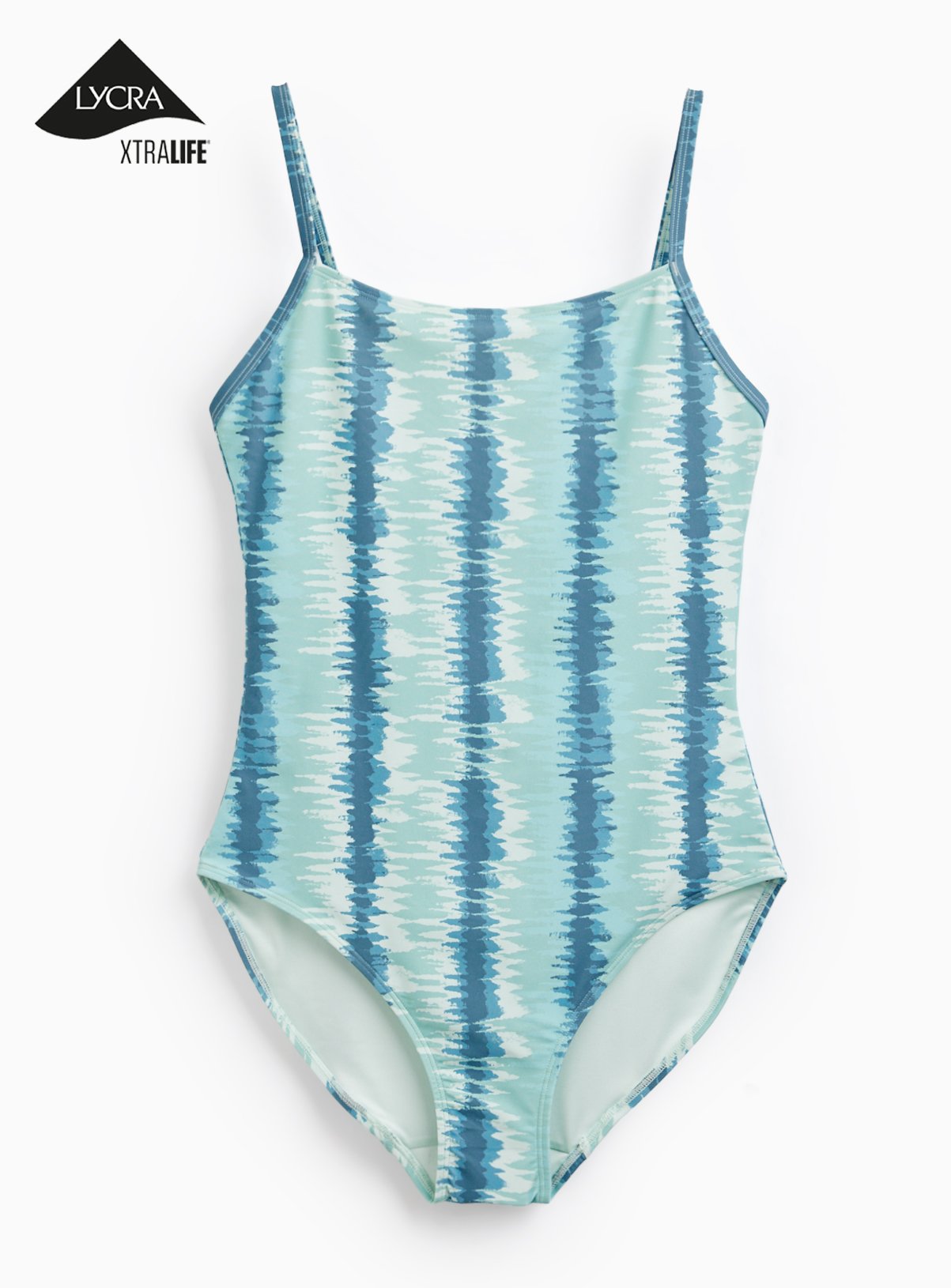 Blue Painted Stripe Swimsuit 