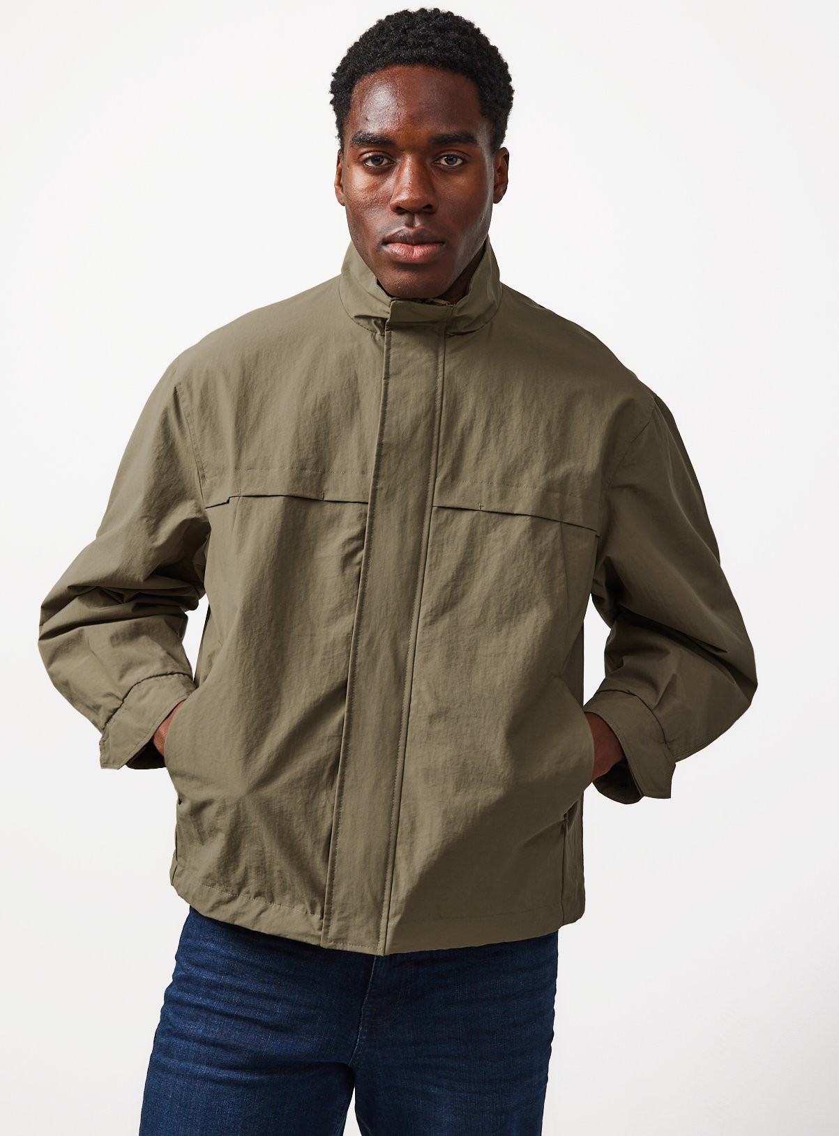 Stone Lightweight Utility Jacket S