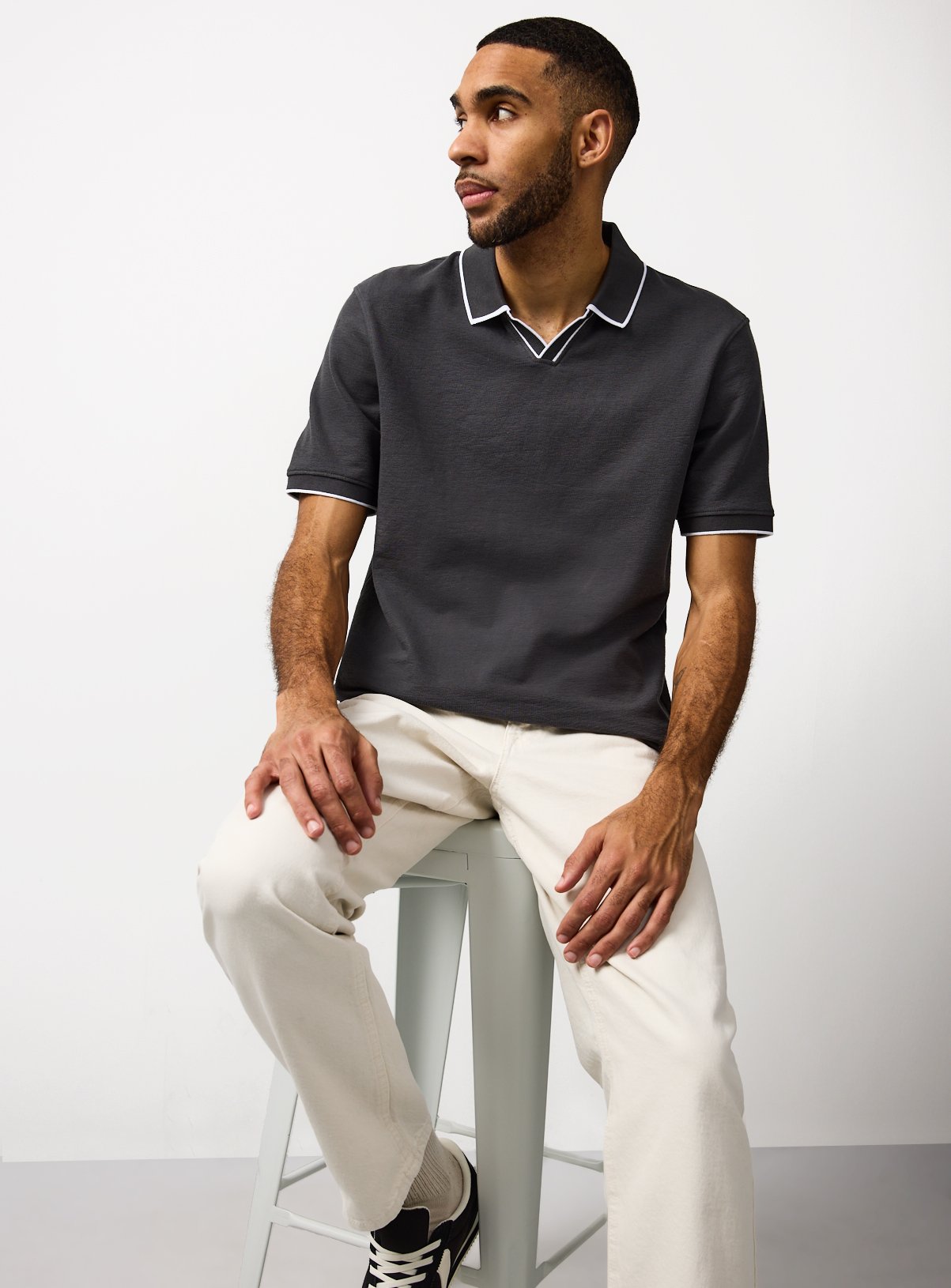Trophy Neck Polo Shirt